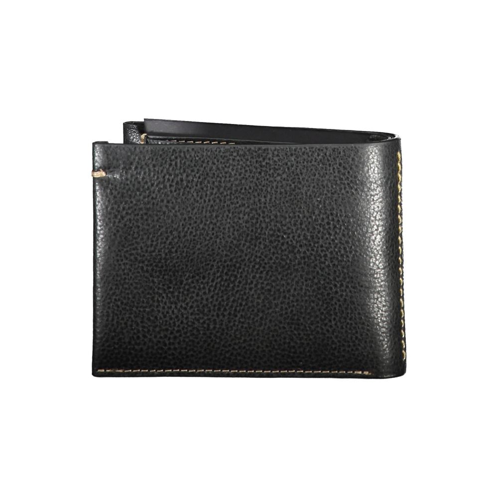 La Martina Schwarze Lederbrieftasche
