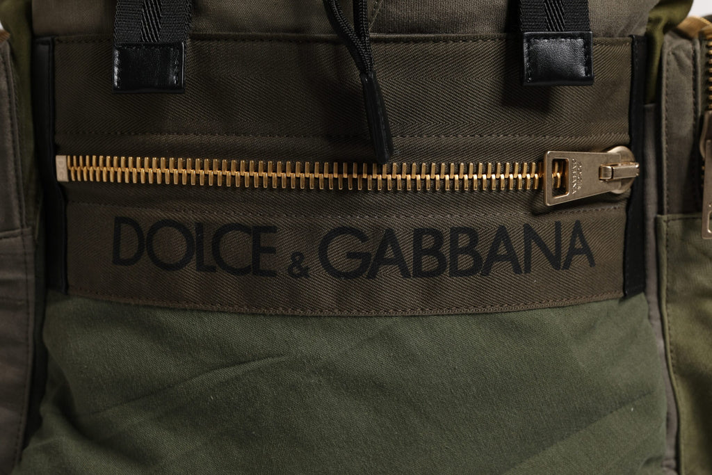 Dolce &amp; Gabbana – Exquisites Continental-Portemonnaie aus grünem Straußenleder