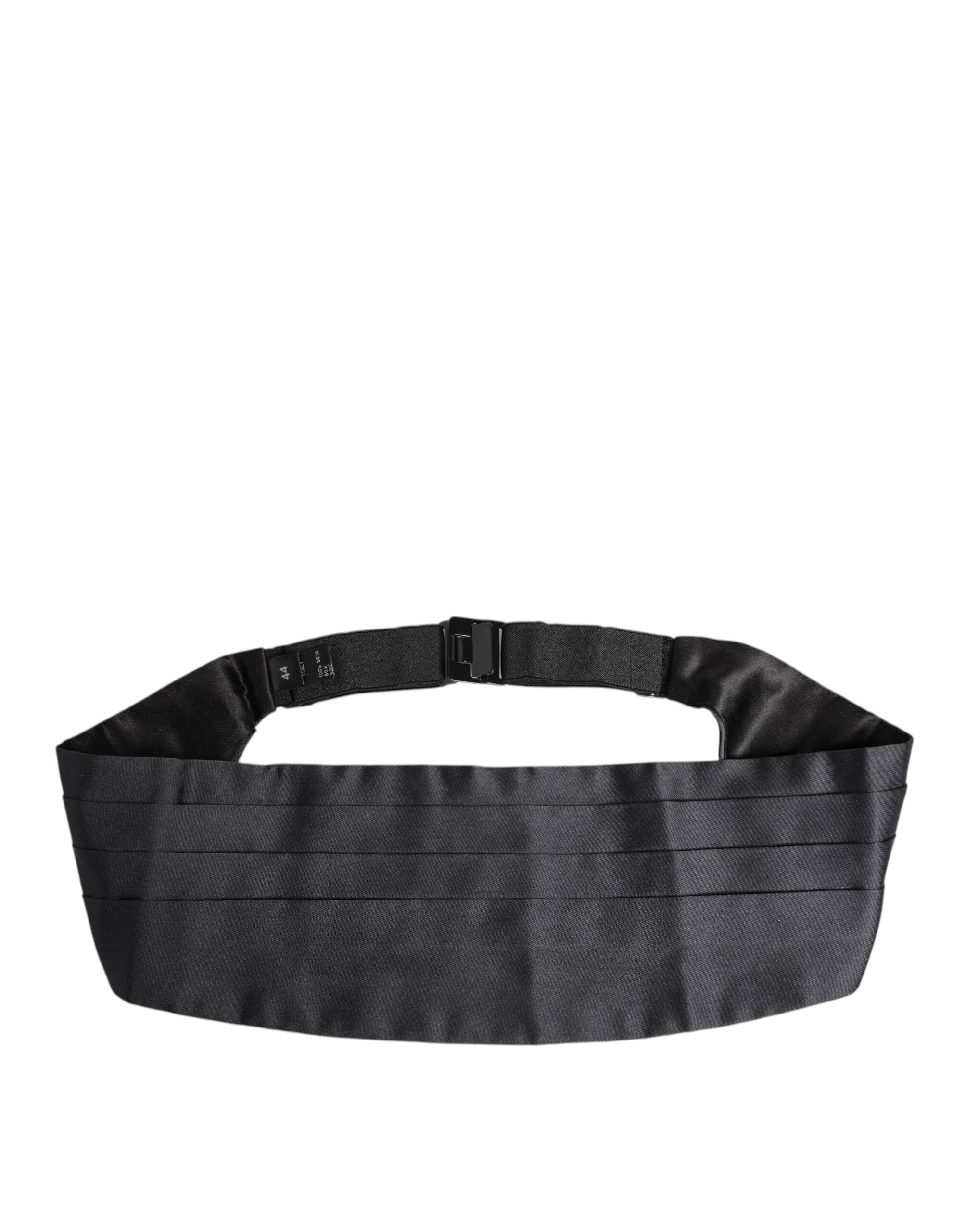 Dolce &amp; Gabbana Dunkelblauer Taillen-Kummerbund aus 100 % Seide