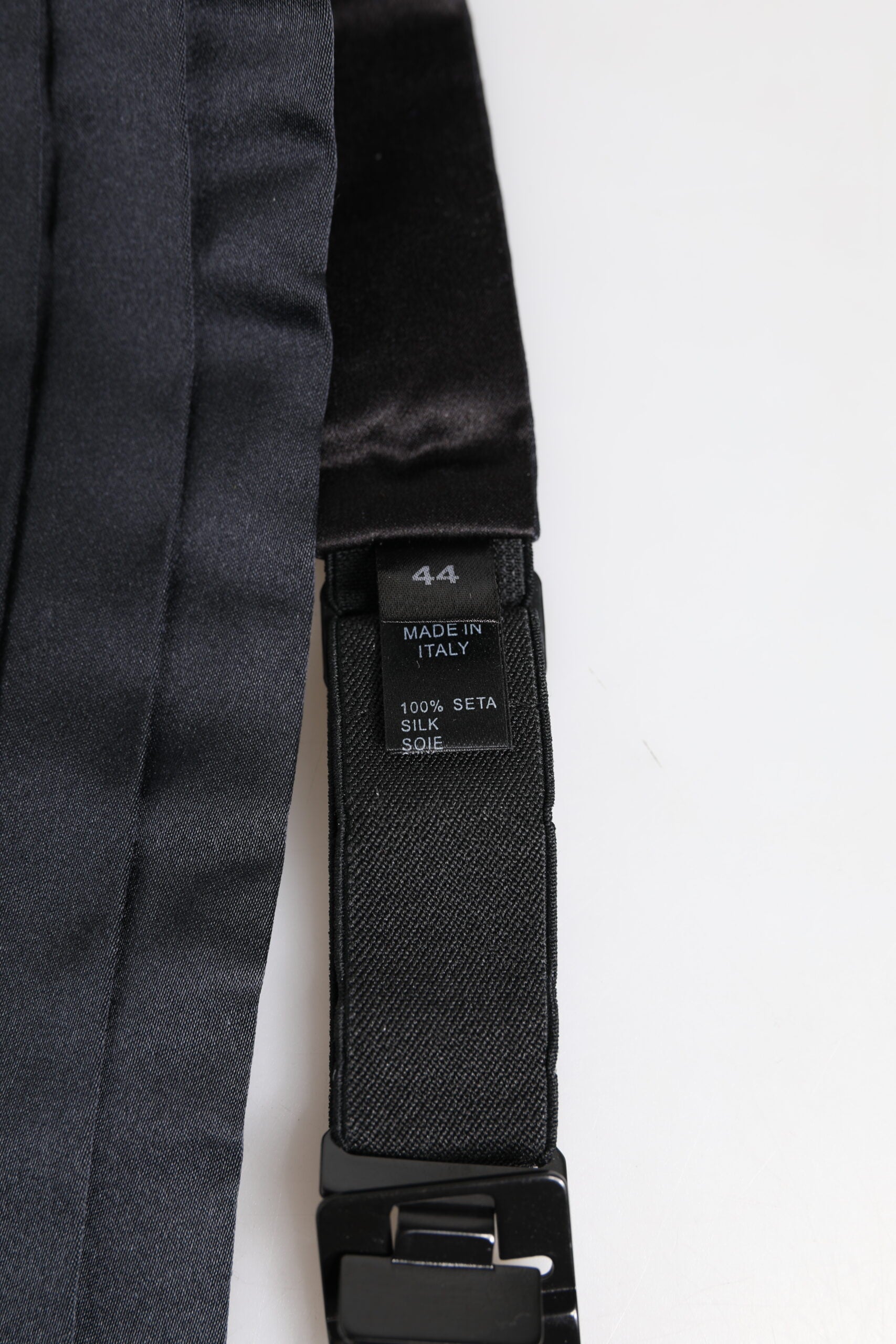 Dolce &amp; Gabbana Dunkelblauer Taillen-Kummerbund aus 100 % Seide