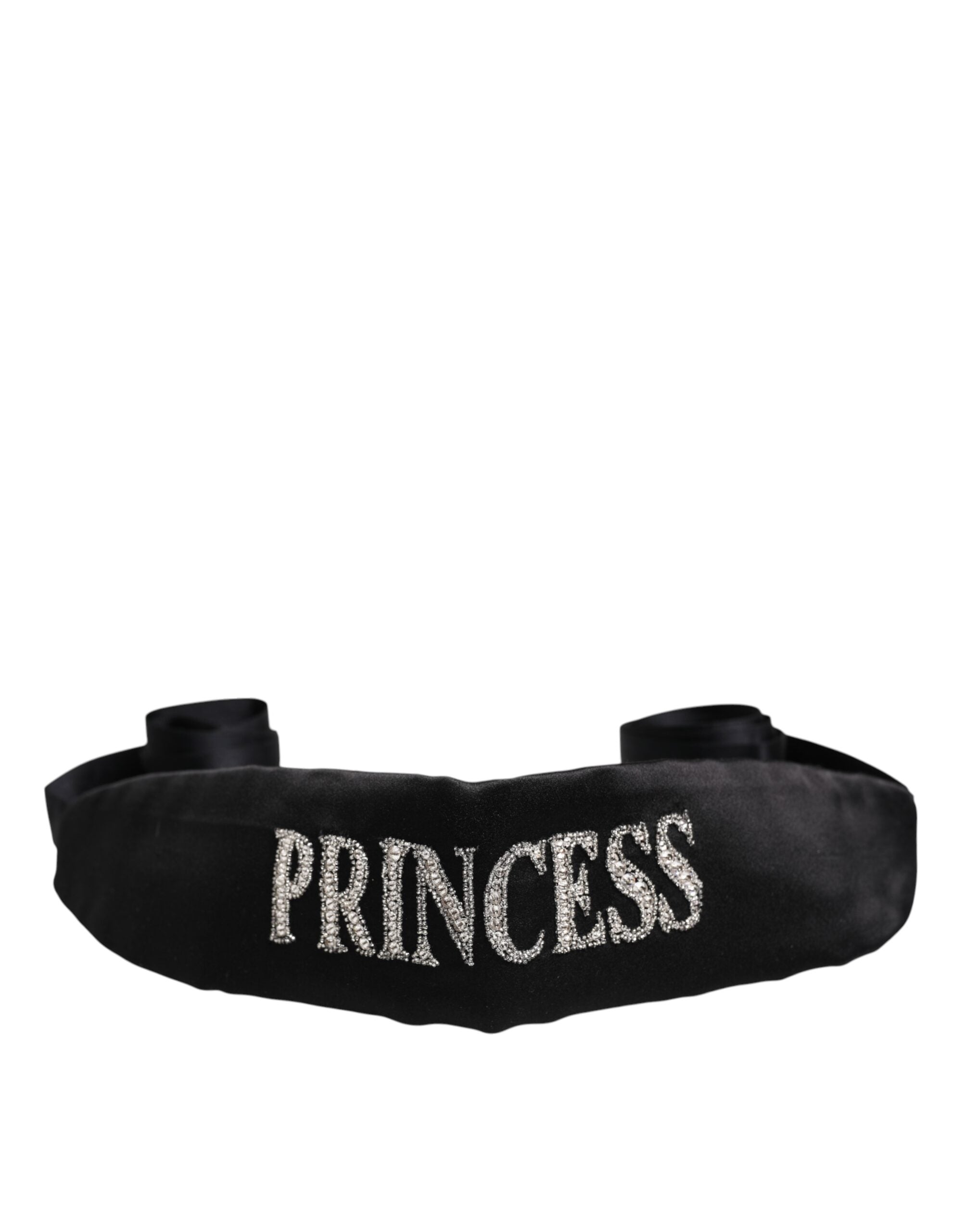 Dolce &amp; Gabbana Schwarzer geflochtener Taillengürtel „Princess Fantasy“