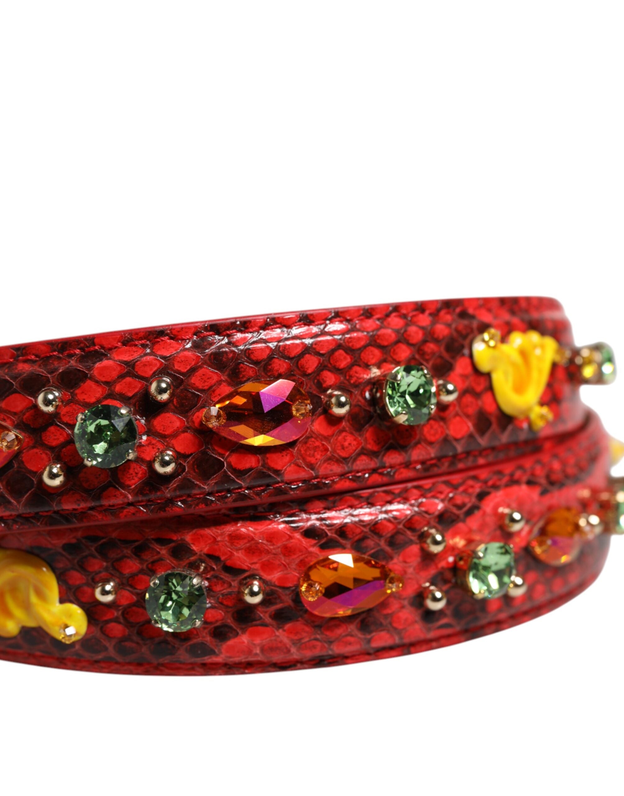 Dolce &amp; Gabbana – Mehrfarbig verzierter Schultergurt für Handtaschenzubehör