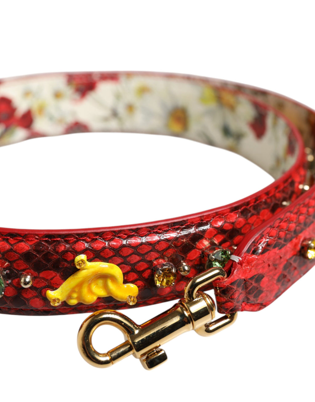 Dolce &amp; Gabbana – Mehrfarbig verzierter Schultergurt für Handtaschenzubehör