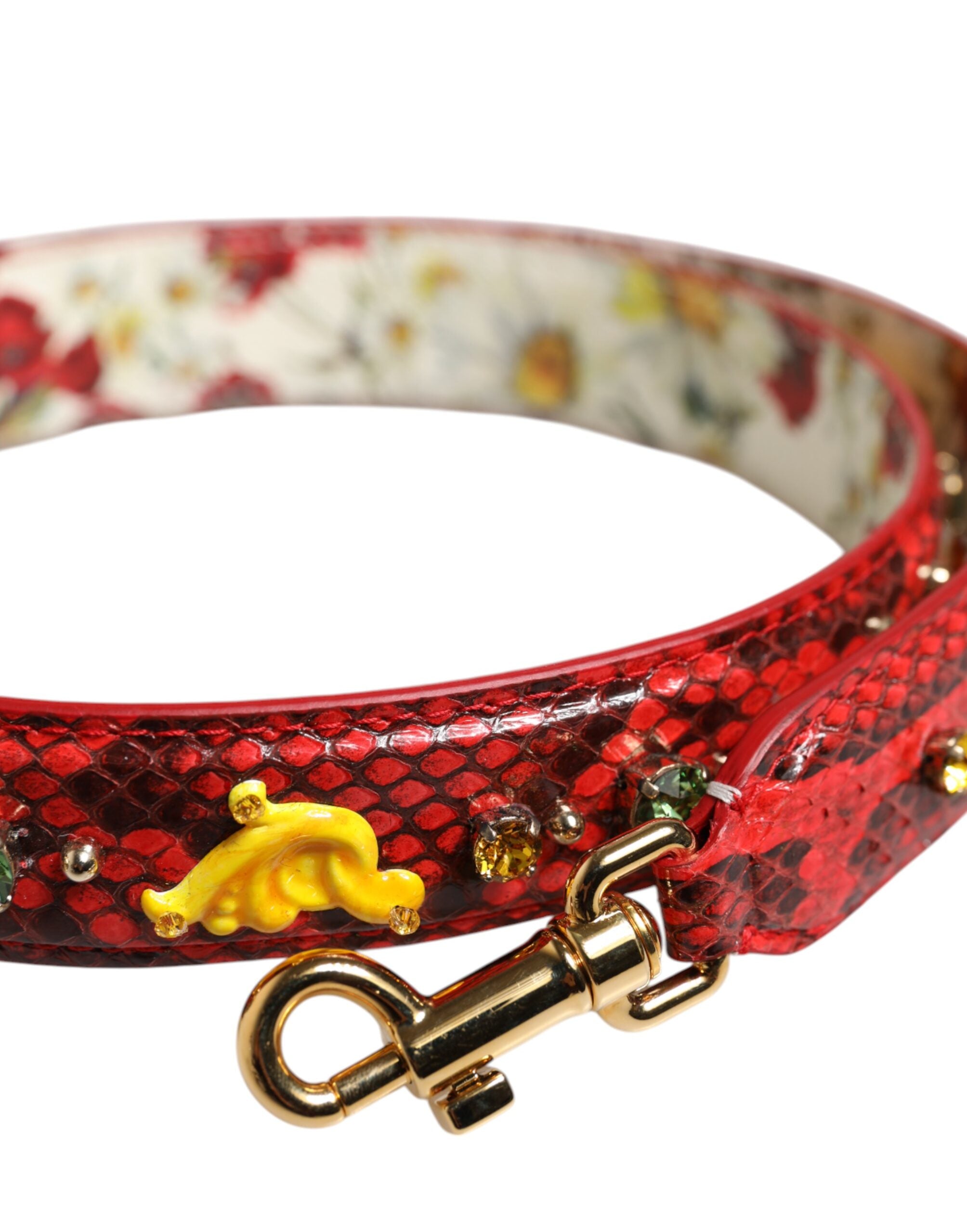 Dolce &amp; Gabbana – Mehrfarbig verzierter Schultergurt für Handtaschenzubehör