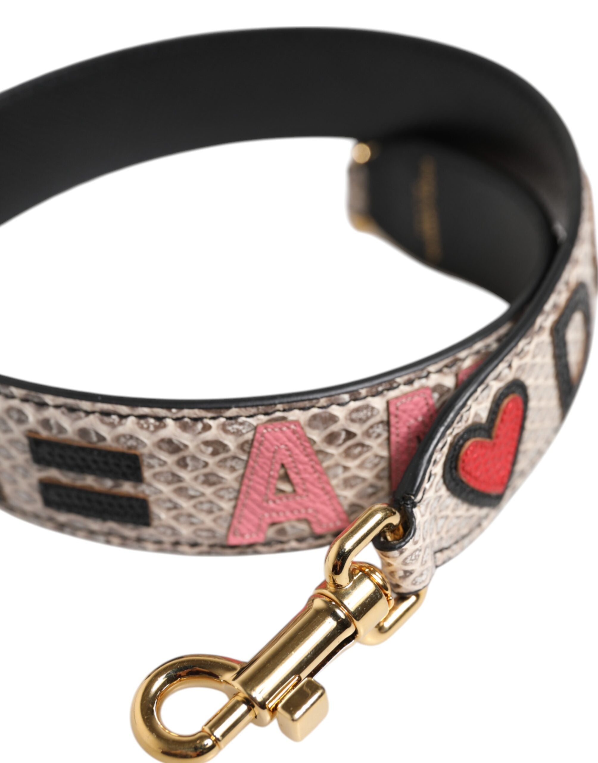 Dolce &amp; Gabbana Mehrfarbiger DG AMORE Patch Bag Accessoire Schultergurt