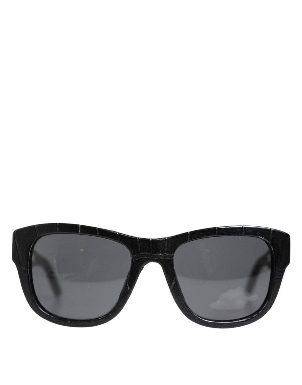 Dolce &amp; Gabbana – Sonnenbrille mit getönten Gläsern und schwarzem Lederrahmen DG4177