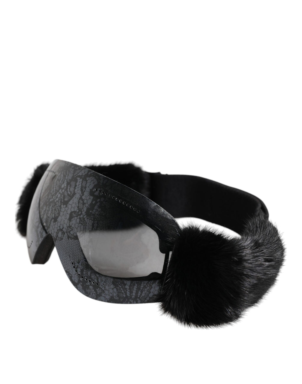 Dolce &amp; Gabbana Schwarze Bi0759 Skibrille mit verspiegelter Spitze, Sonnenbrille