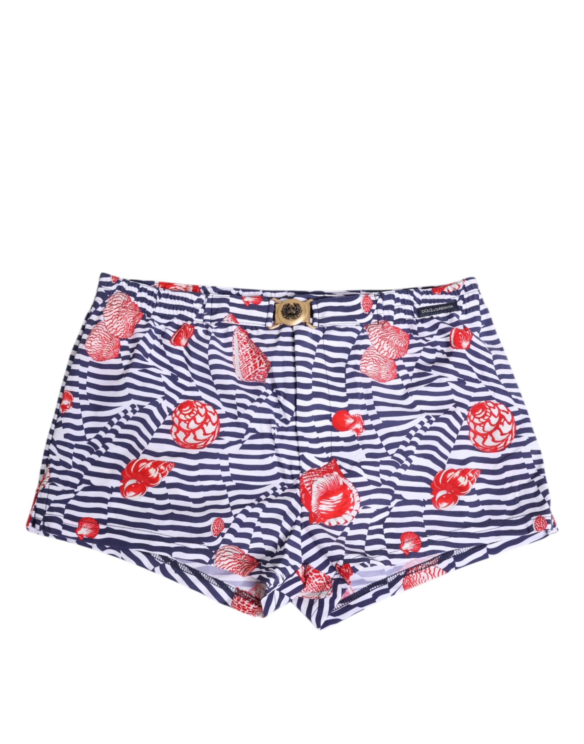 Dolce &amp; Gabbana Mehrfarbig gestreifte Beachwear Badehose Bademode