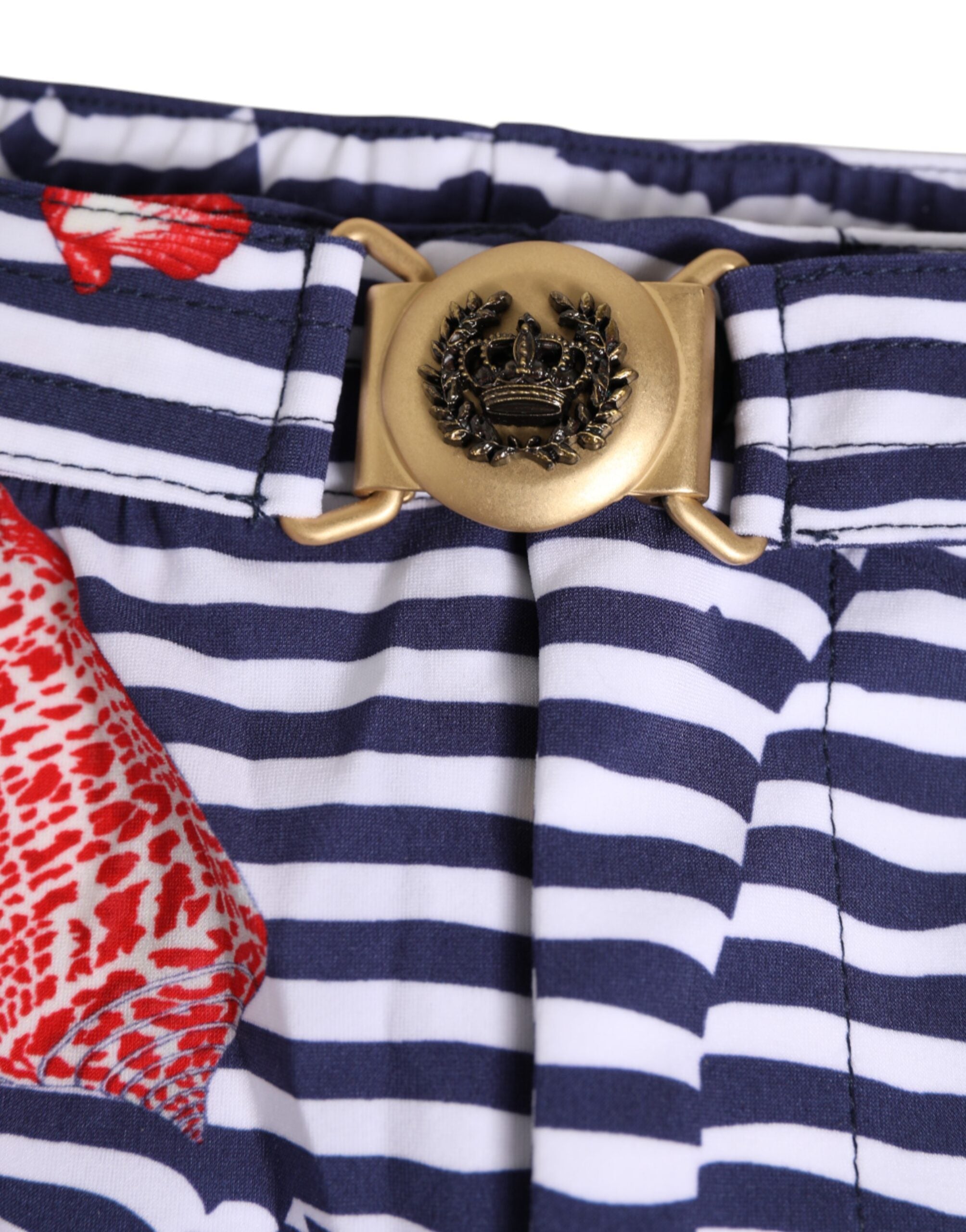 Dolce &amp; Gabbana Mehrfarbig gestreifte Beachwear Badehose Bademode