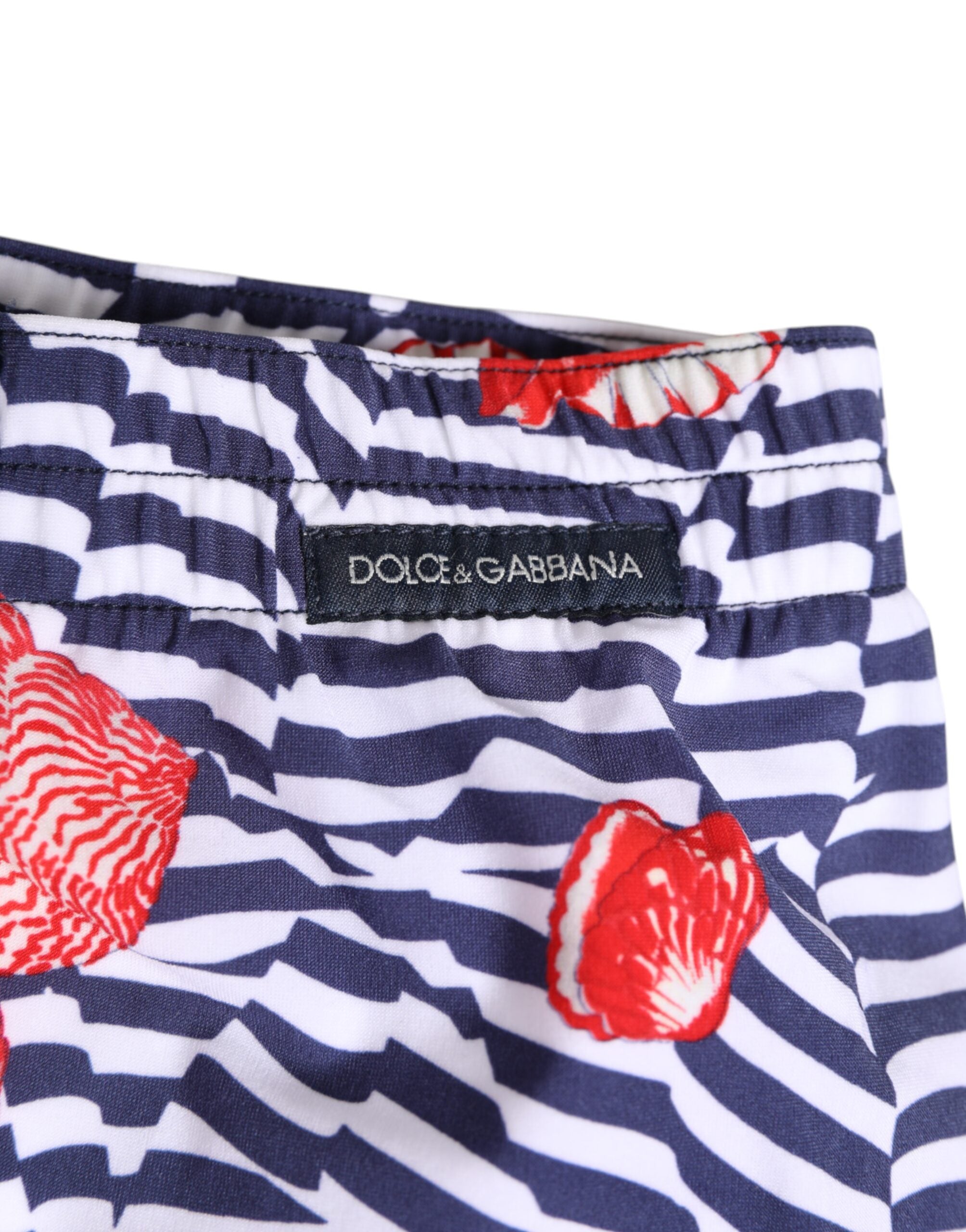 Dolce &amp; Gabbana Mehrfarbig gestreifte Beachwear Badehose Bademode