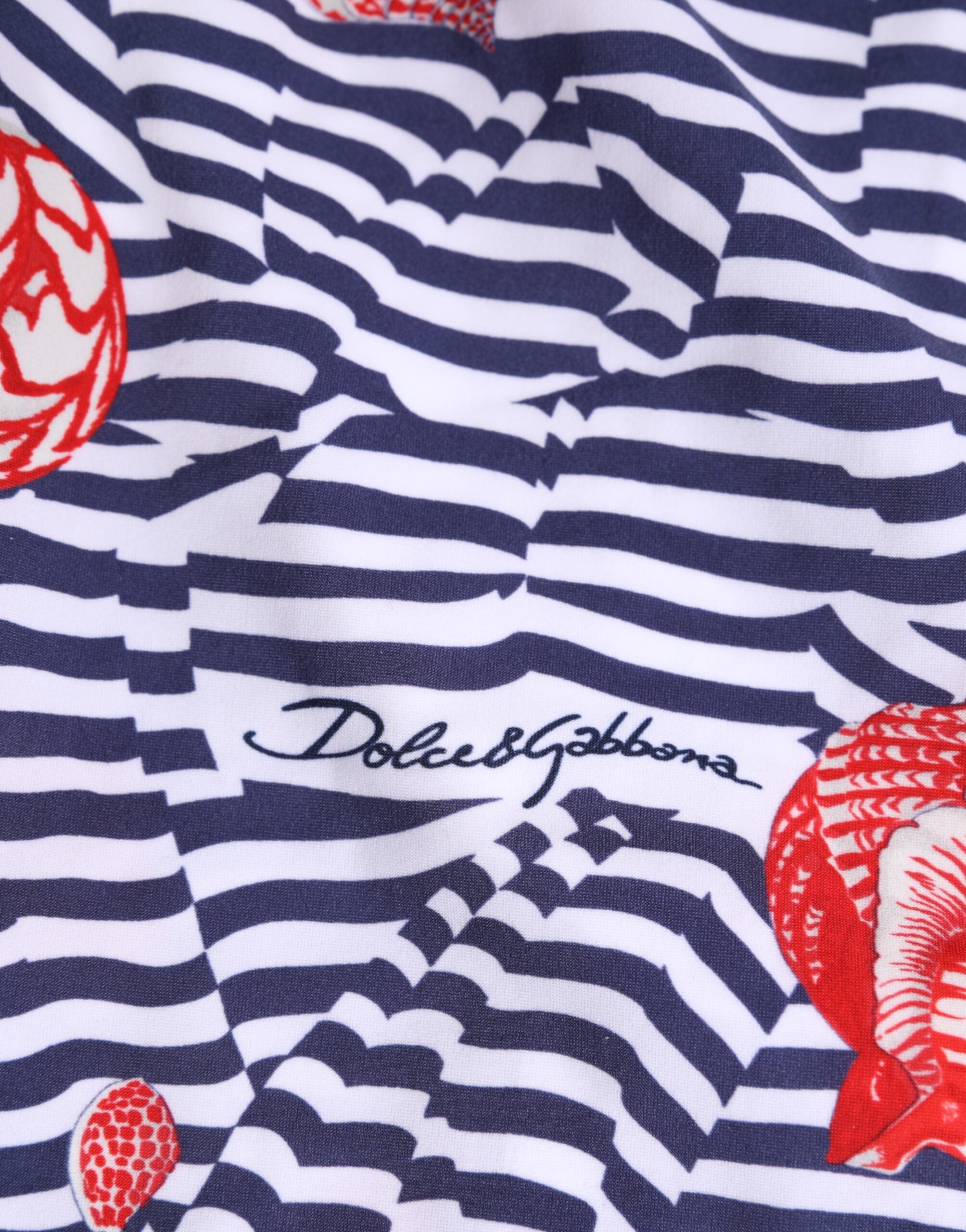 Dolce &amp; Gabbana Mehrfarbig gestreifte Beachwear Badehose Bademode