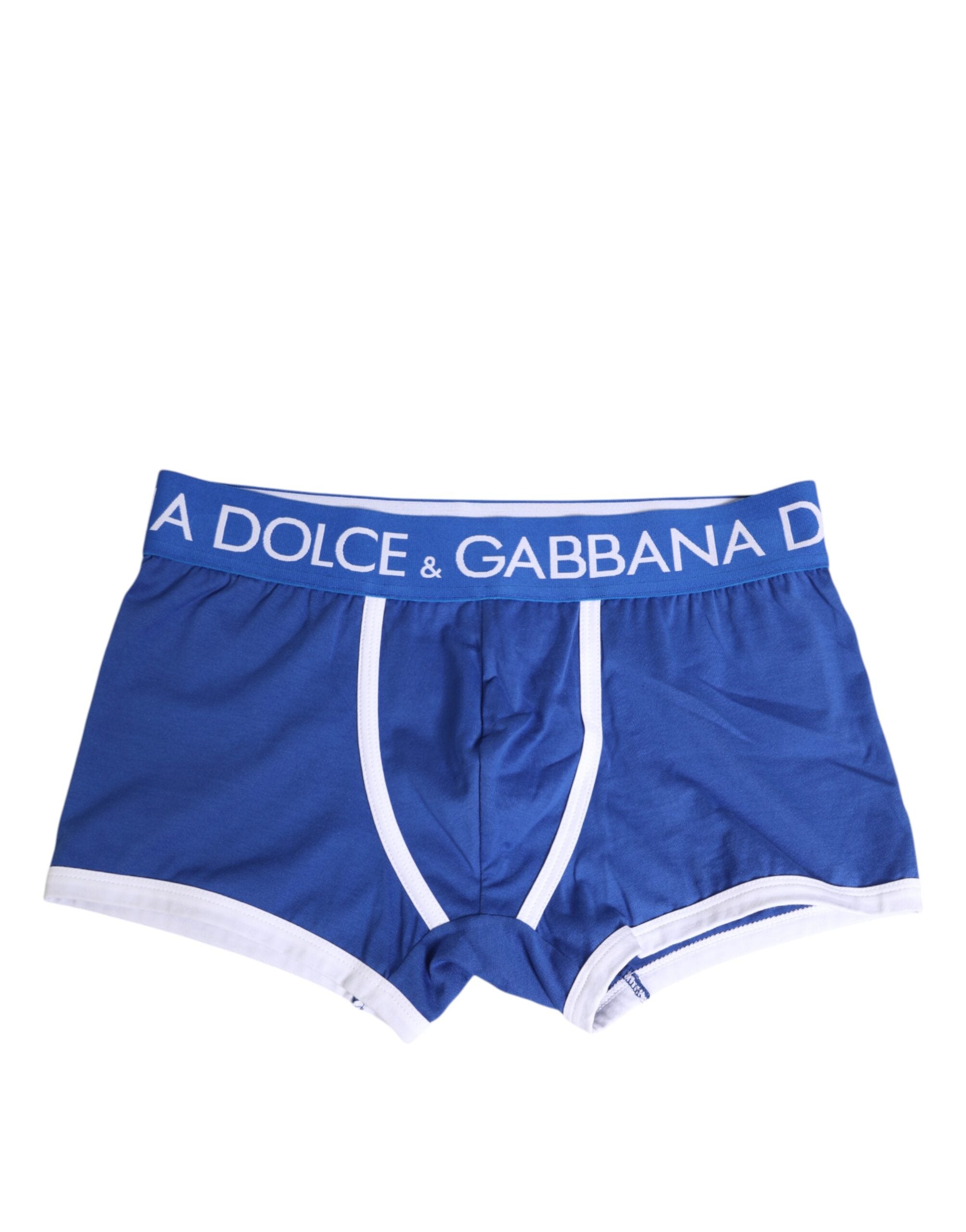 Dolce &amp; Gabbana – Boxershorts aus Stretch-Baumwolle in regulärer Passform, Blau