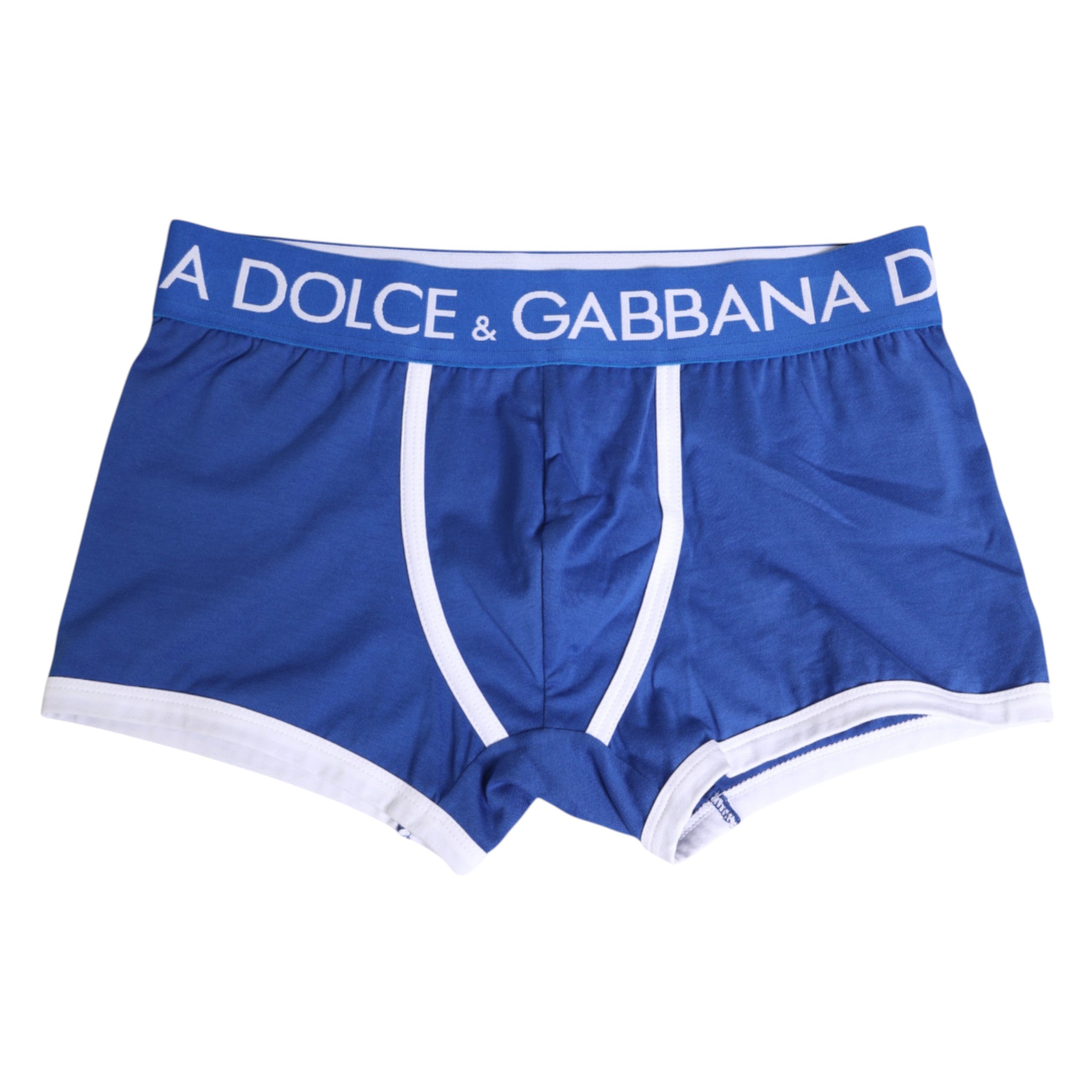 Dolce &amp; Gabbana – Boxershorts aus Stretch-Baumwolle in regulärer Passform, Blau
