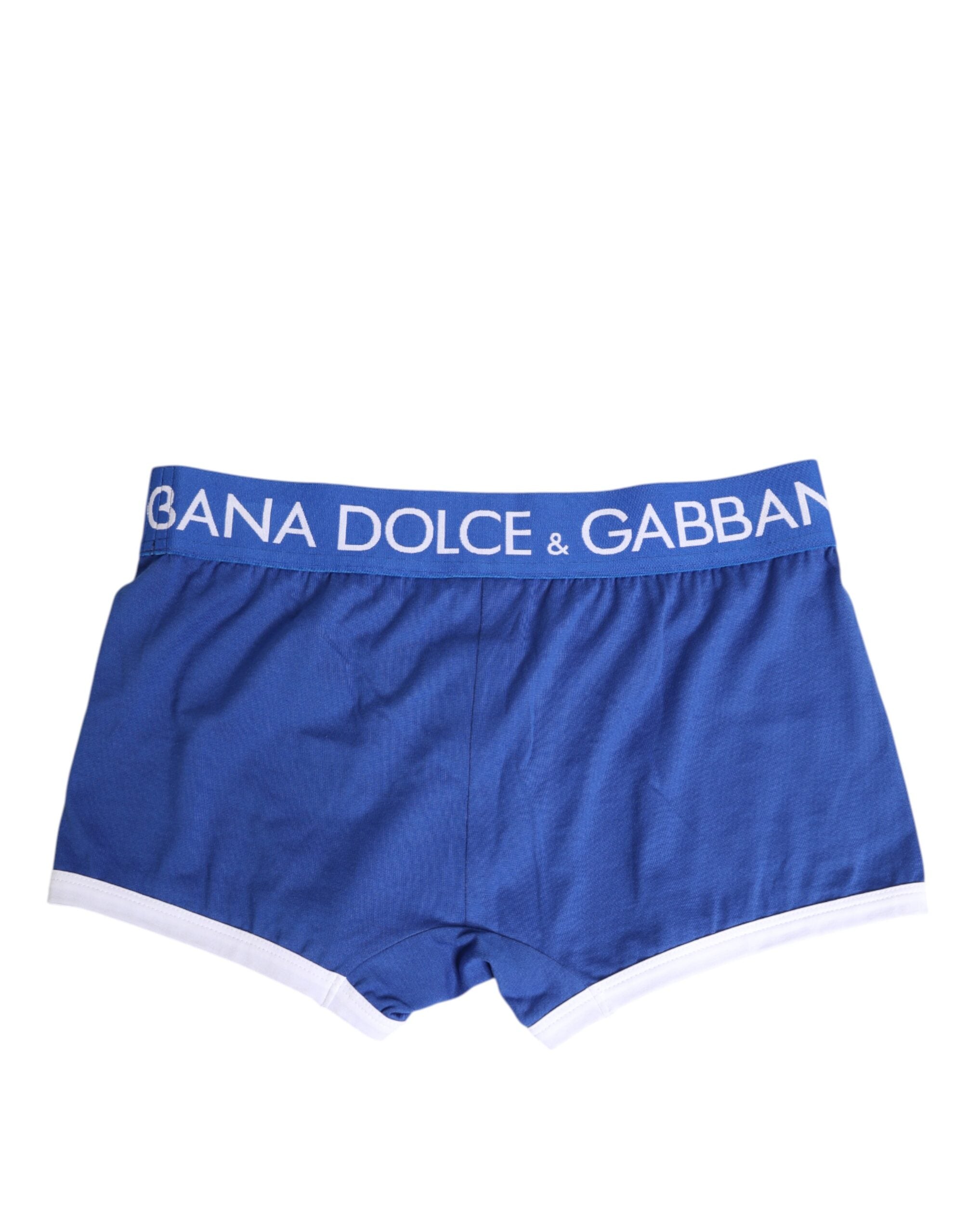 Dolce &amp; Gabbana – Boxershorts aus Stretch-Baumwolle in regulärer Passform, Blau