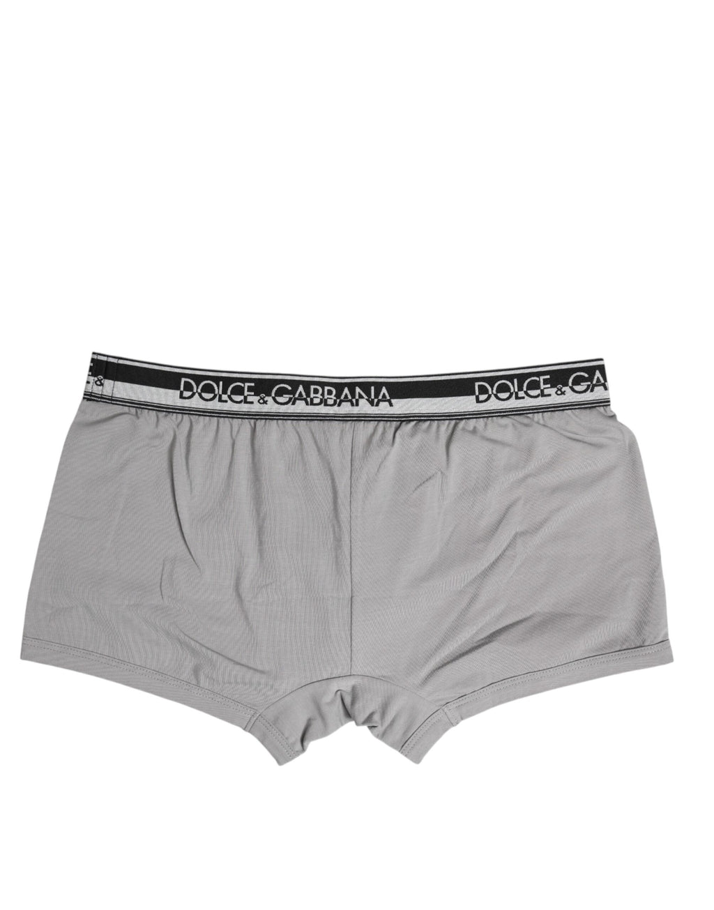 Dolce &amp; Gabbana – Boxershorts aus grauer Stretch-Baumwolle in regulärer Passform