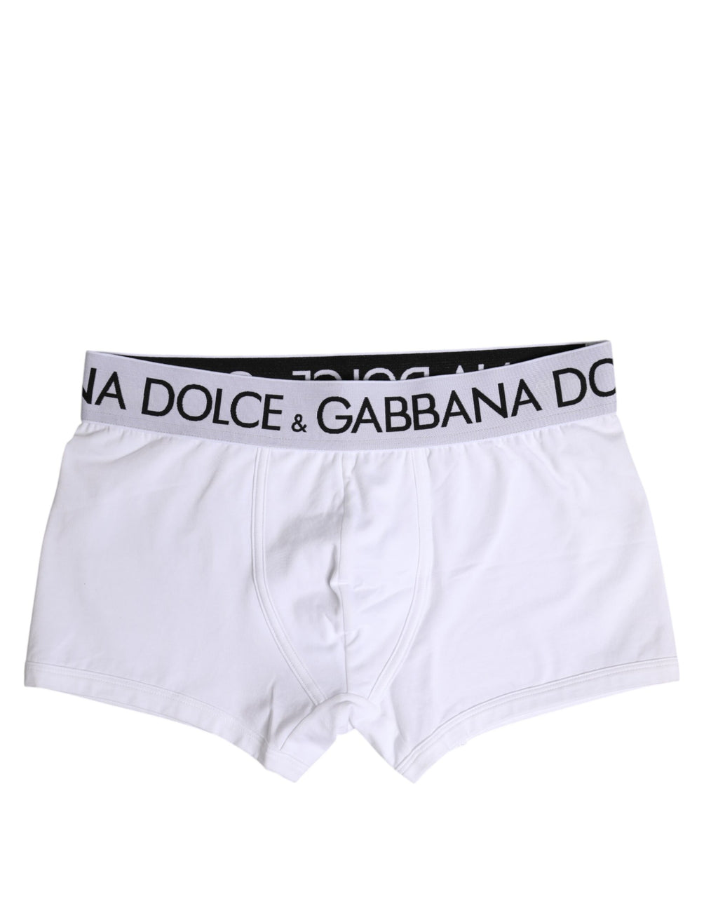 Dolce &amp; Gabbana – Boxershorts aus Stretch-Baumwolle in normaler Größe in Weiß