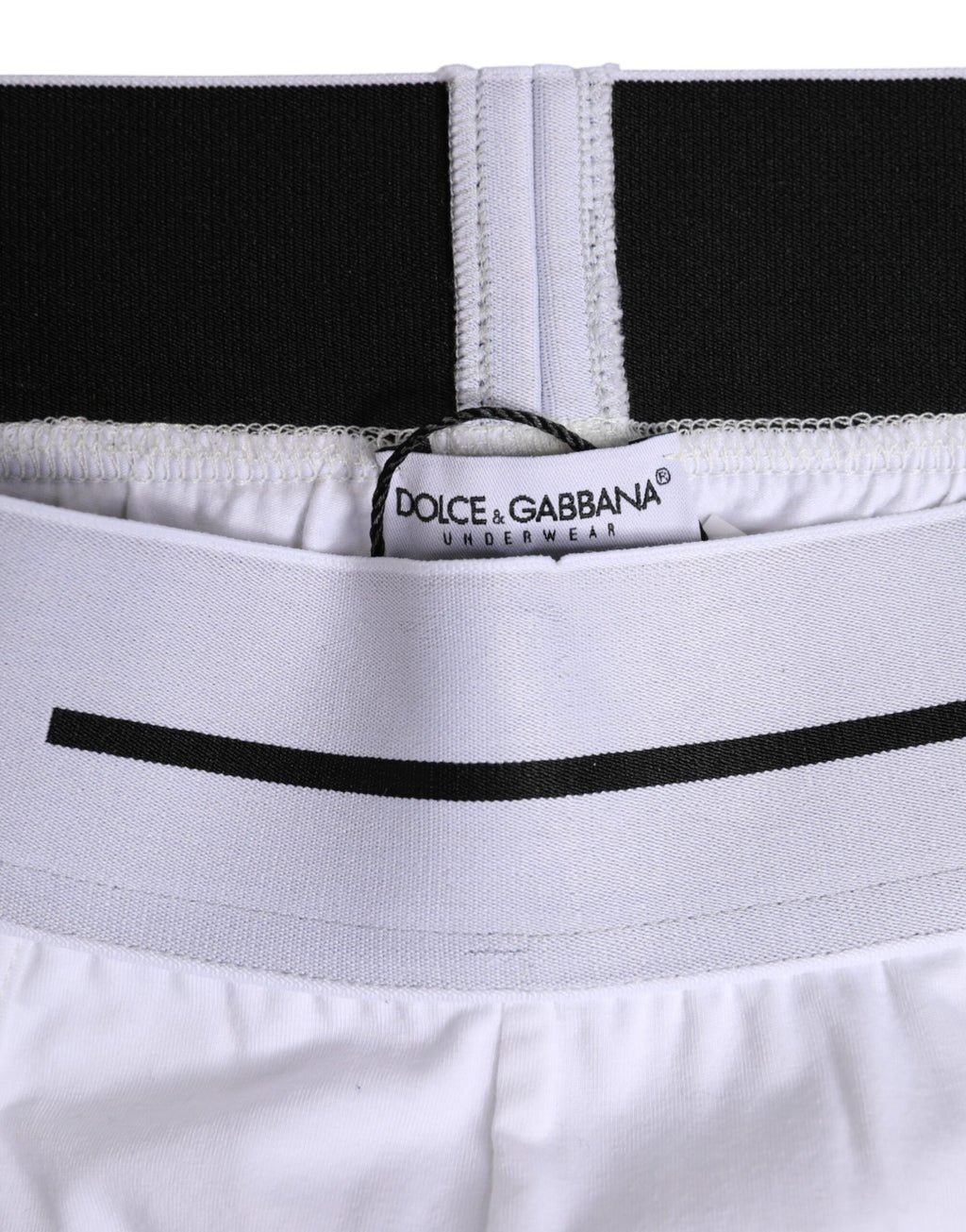 Dolce &amp; Gabbana – Boxershorts aus Stretch-Baumwolle in normaler Größe in Weiß