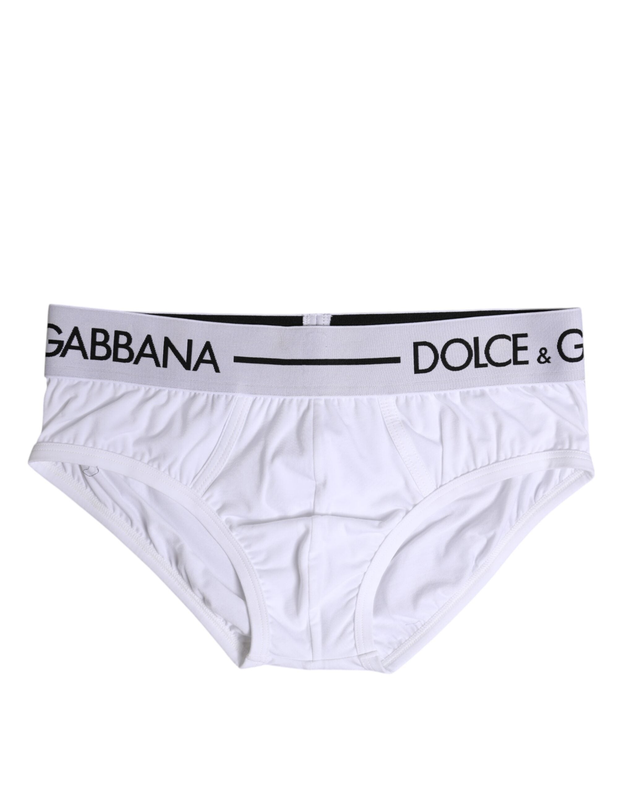 Dolce &amp; Gabbana – Weiße Slips aus Stretch-Baumwolle in normaler Passform