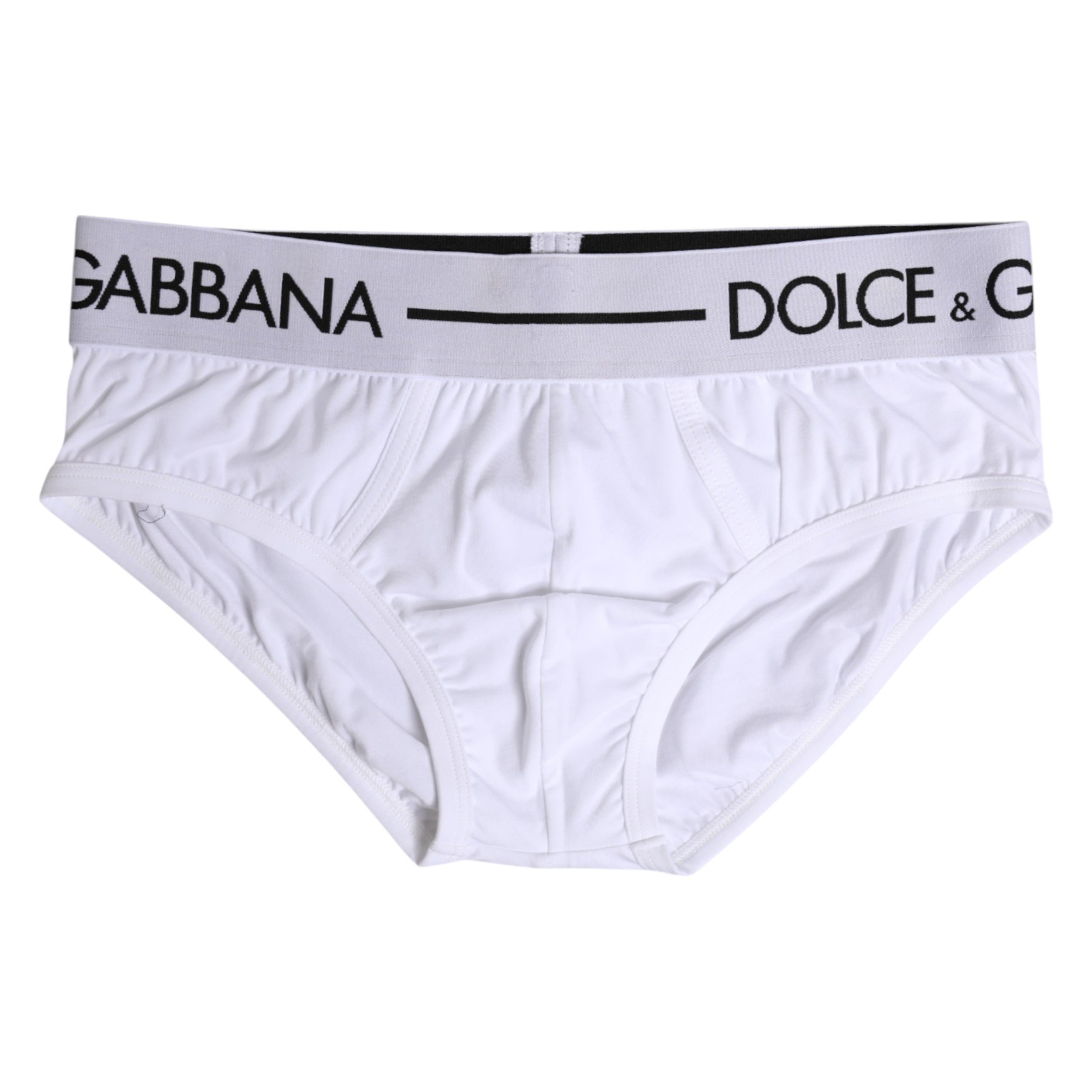 Dolce &amp; Gabbana – Weiße Slips aus Stretch-Baumwolle in normaler Passform