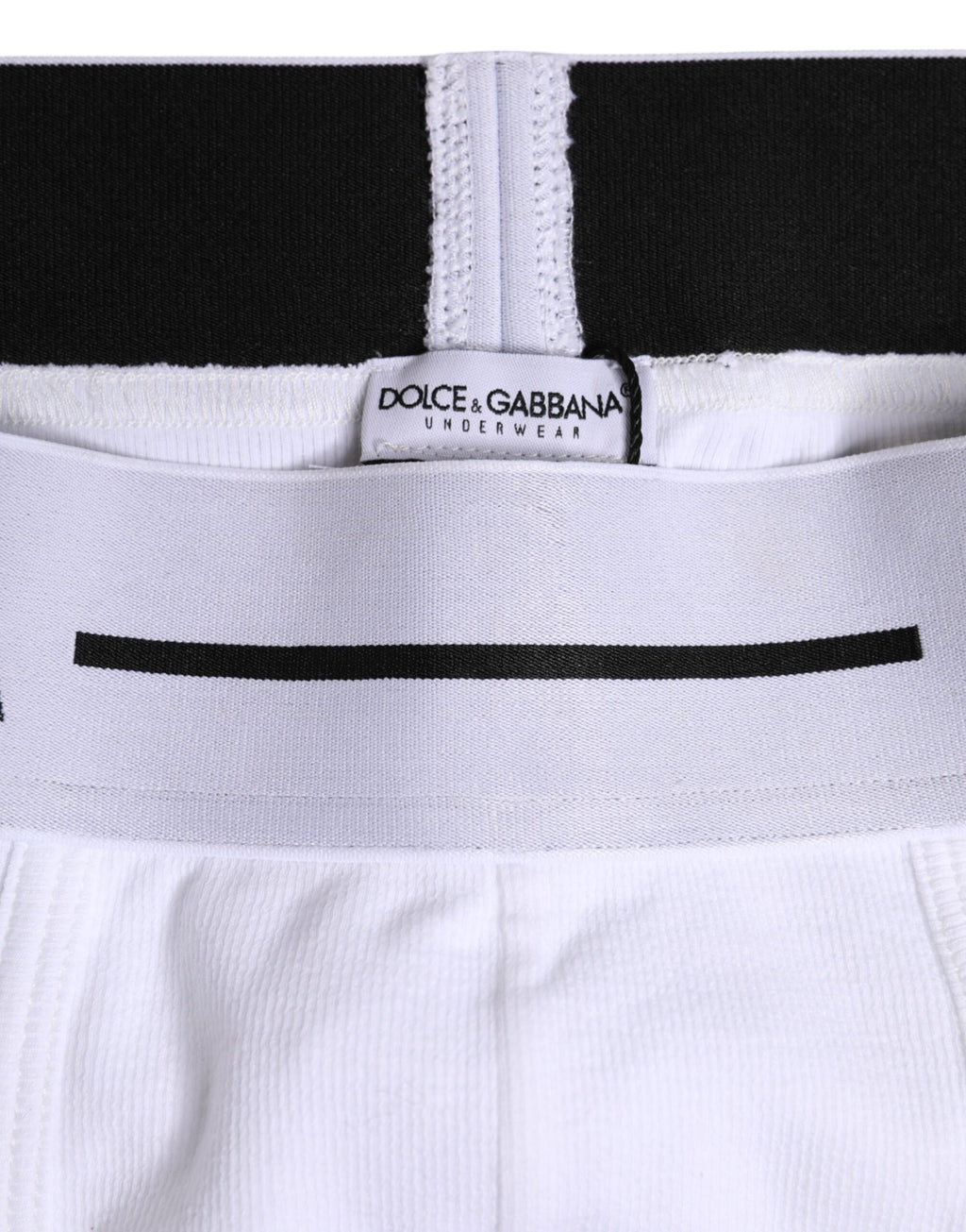Dolce &amp; Gabbana – Boxershorts aus Stretch-Baumwolle in normaler Größe in Weiß