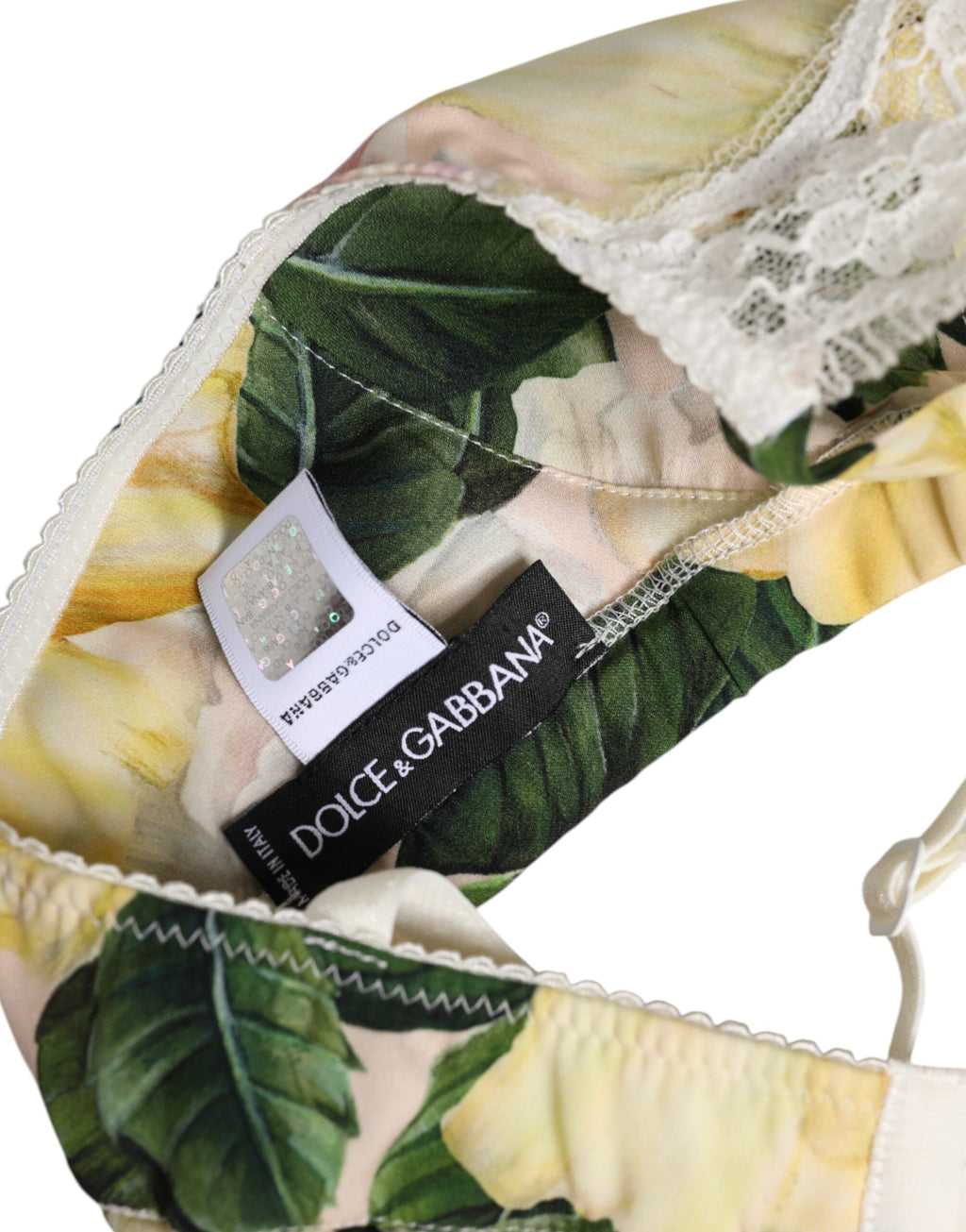 Dolce &amp; Gabbana – Bügelloser BH mit mehrfarbigem Blumenmuster