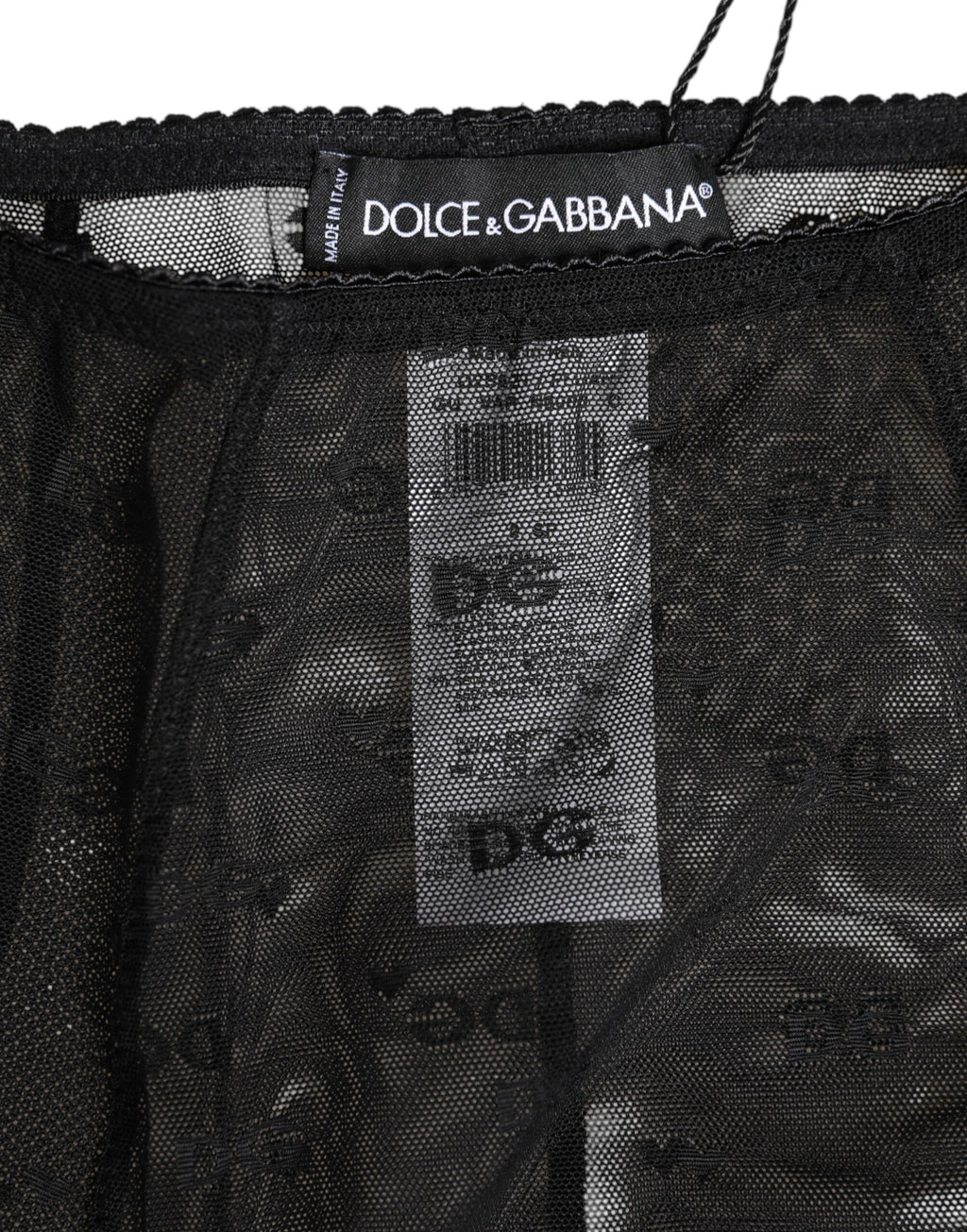 Dolce &amp; Gabbana – Schwarzes Mieder mit Logo und hoher Taille