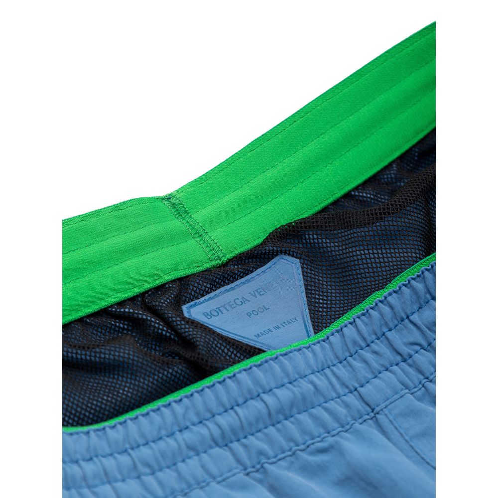 Bottega Veneta – Blaue Badeshorts aus Polyamid