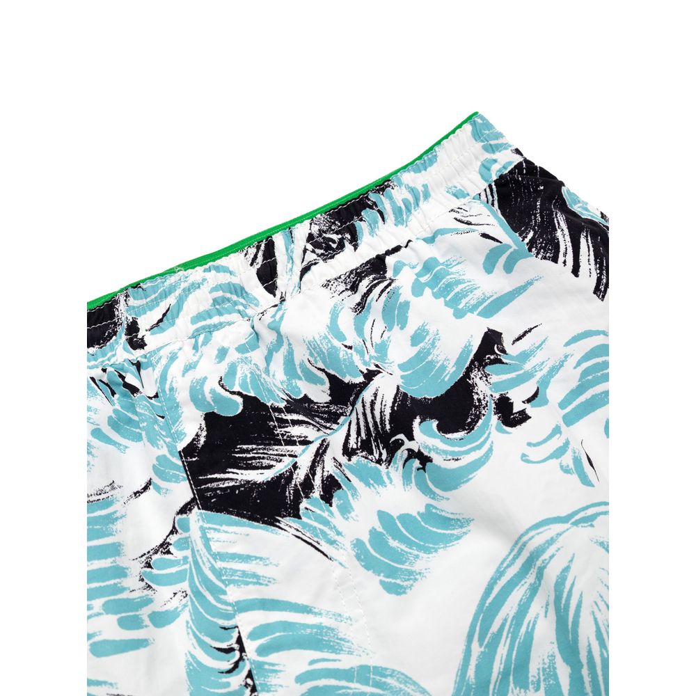 Bottega Veneta – Weiße Badeshorts aus Polyamid