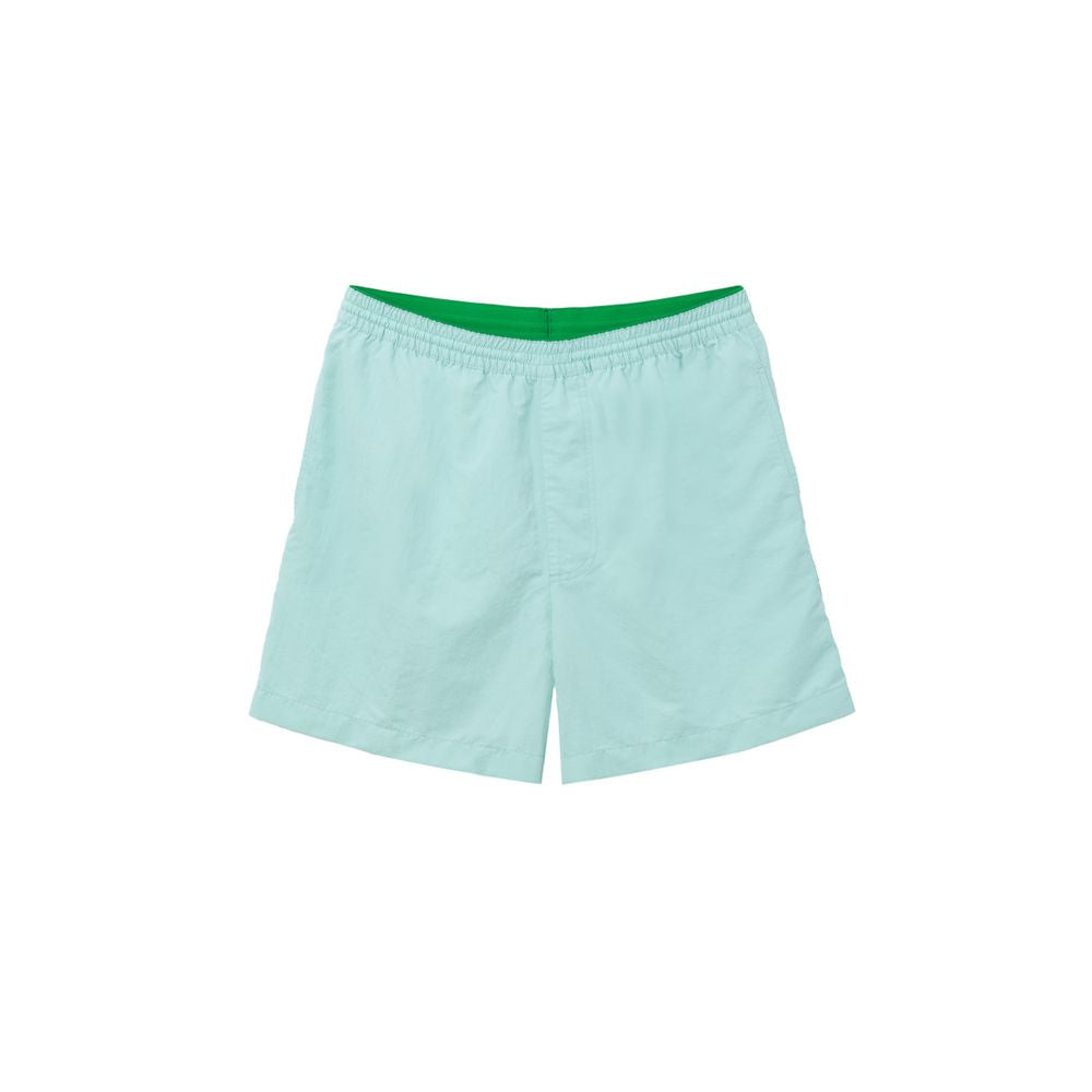 Bottega Veneta Türkisfarbene Badeshorts aus Polyamid