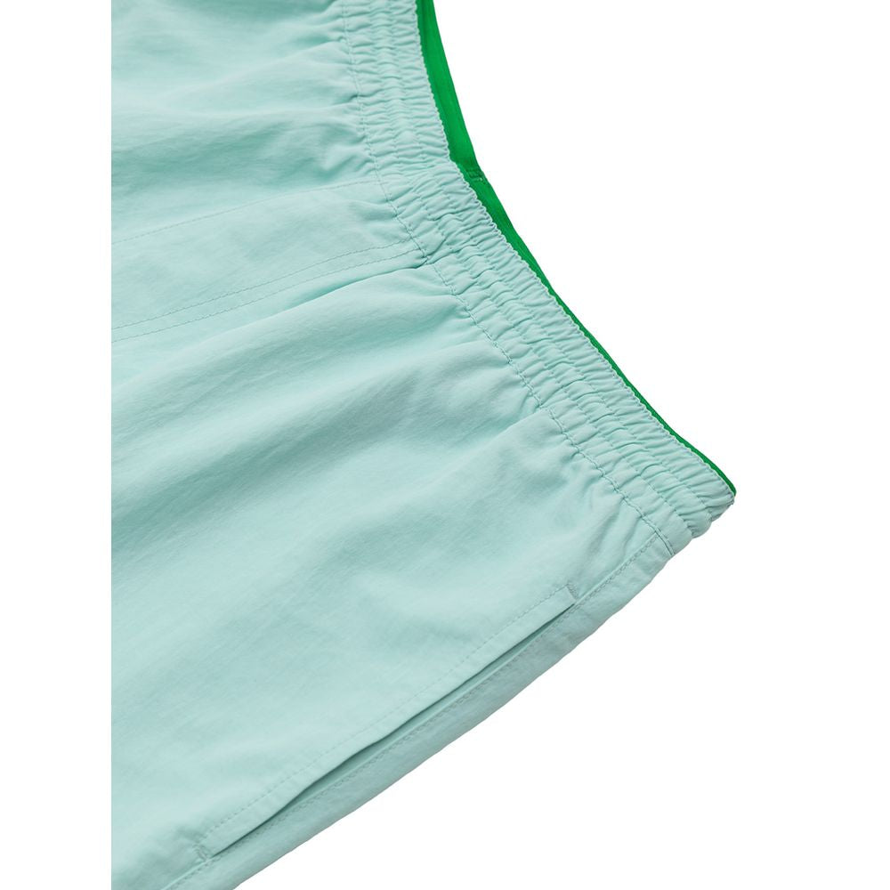 Bottega Veneta Türkisfarbene Badeshorts aus Polyamid