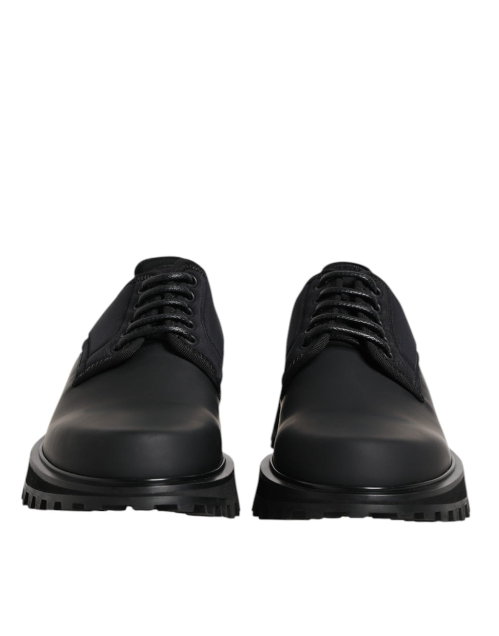 Dolce &amp; Gabbana – Trekking-Schnürschuhe aus schwarzem Leder
