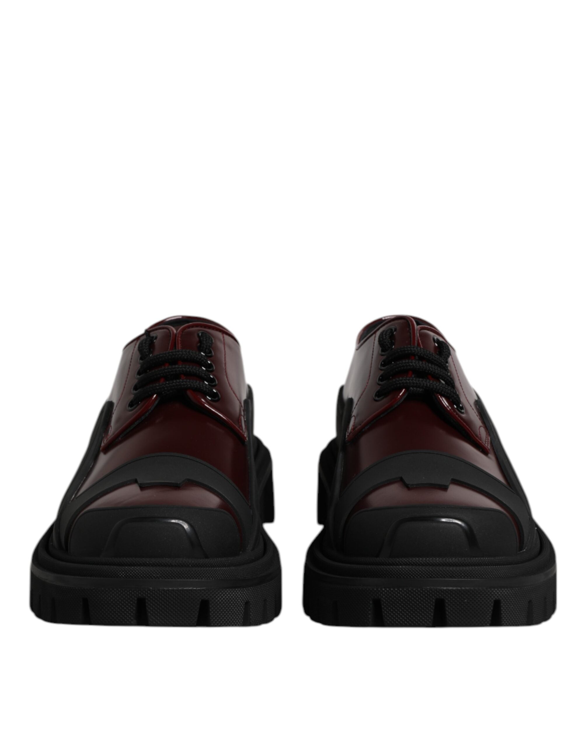 Dolce &amp; Gabbana – Rote Trekking-Schnürschuhe aus Leder