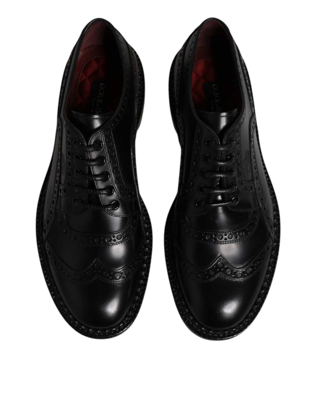 Dolce &amp; Gabbana – Derby-Schuhe aus schwarzem Kalbsleder für formelle Anlässe