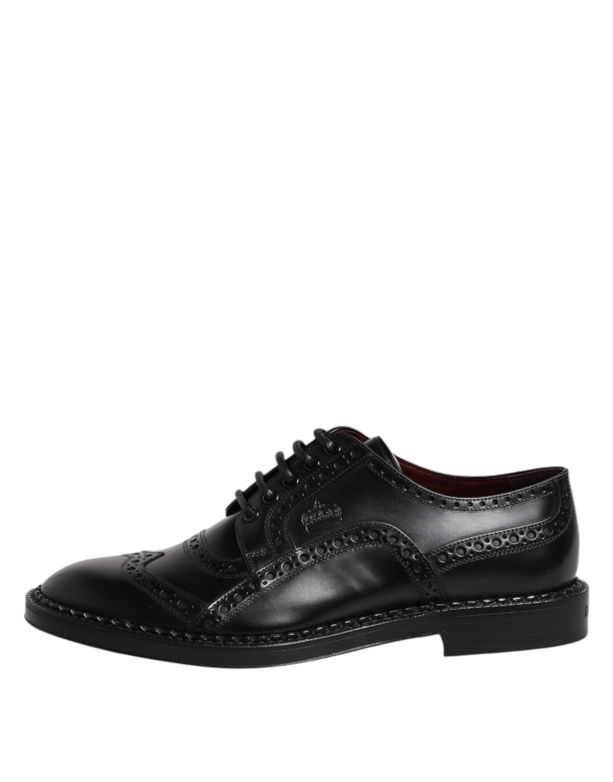 Dolce &amp; Gabbana – Derby-Schuhe aus schwarzem Kalbsleder für formelle Anlässe