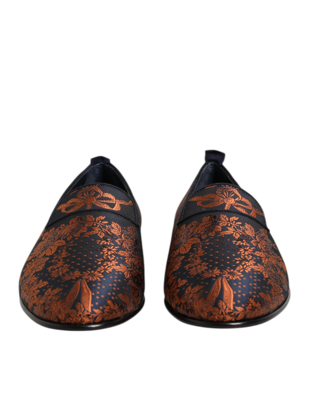 Dolce &amp; Gabbana – Slipper aus schwarzem Jacquard-Polyester