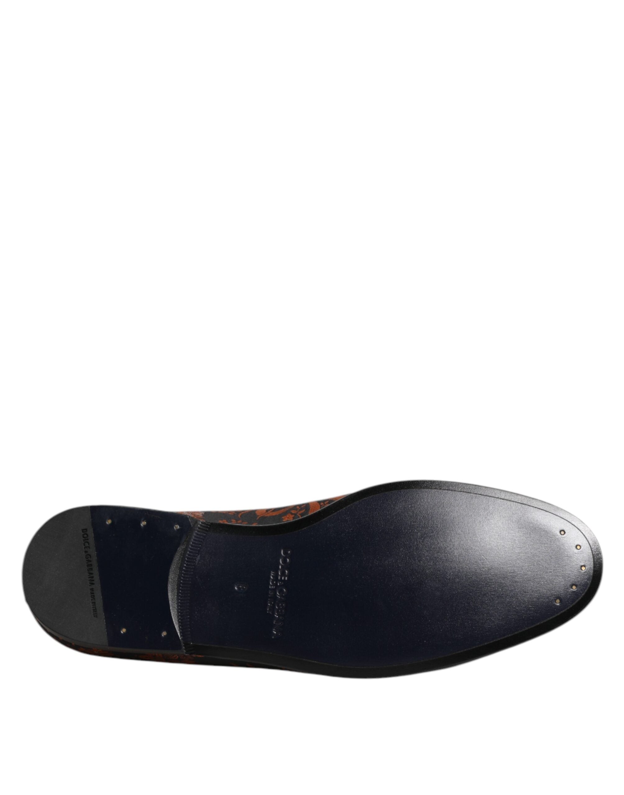 Dolce &amp; Gabbana – Slipper aus schwarzem Jacquard-Polyester
