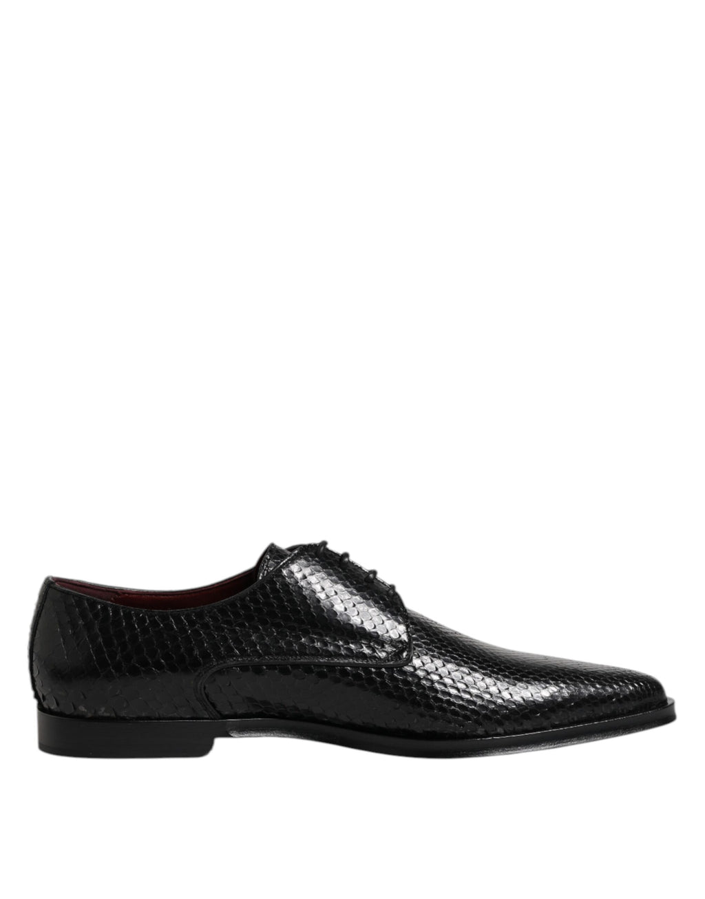 Dolce &amp; Gabbana – Derby-Schuhe aus schwarzem Leder mit Schnürung für Herren