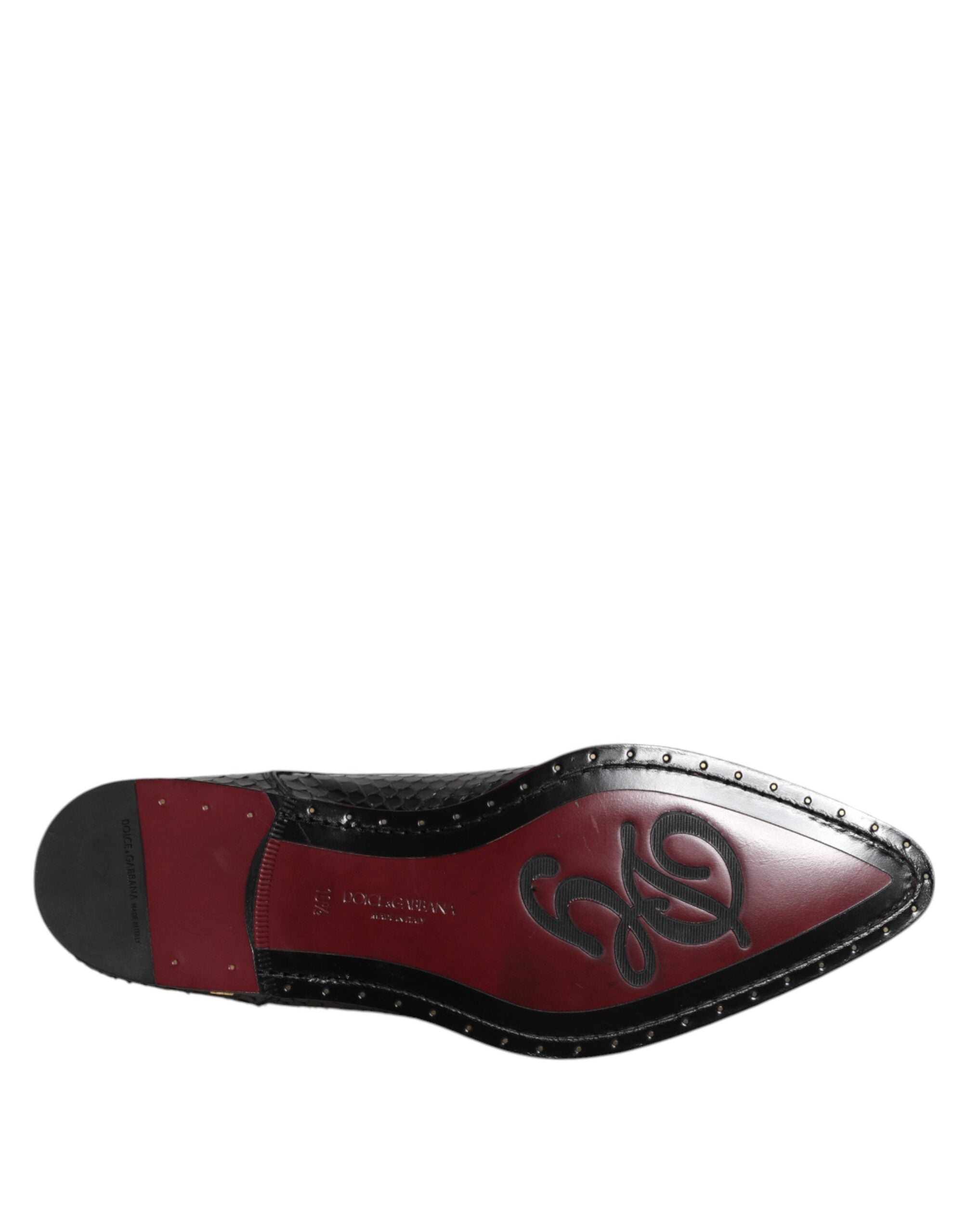 Dolce &amp; Gabbana – Derby-Schuhe aus schwarzem Leder mit Schnürung für Herren