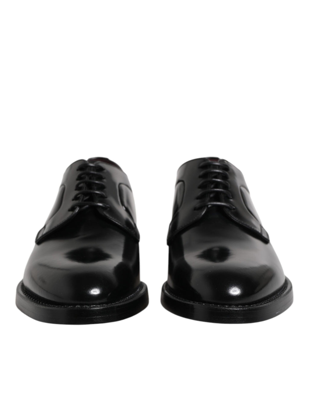 Dolce &amp; Gabbana – Schwarze Derby-Schnürschuhe aus Kalbsleder
