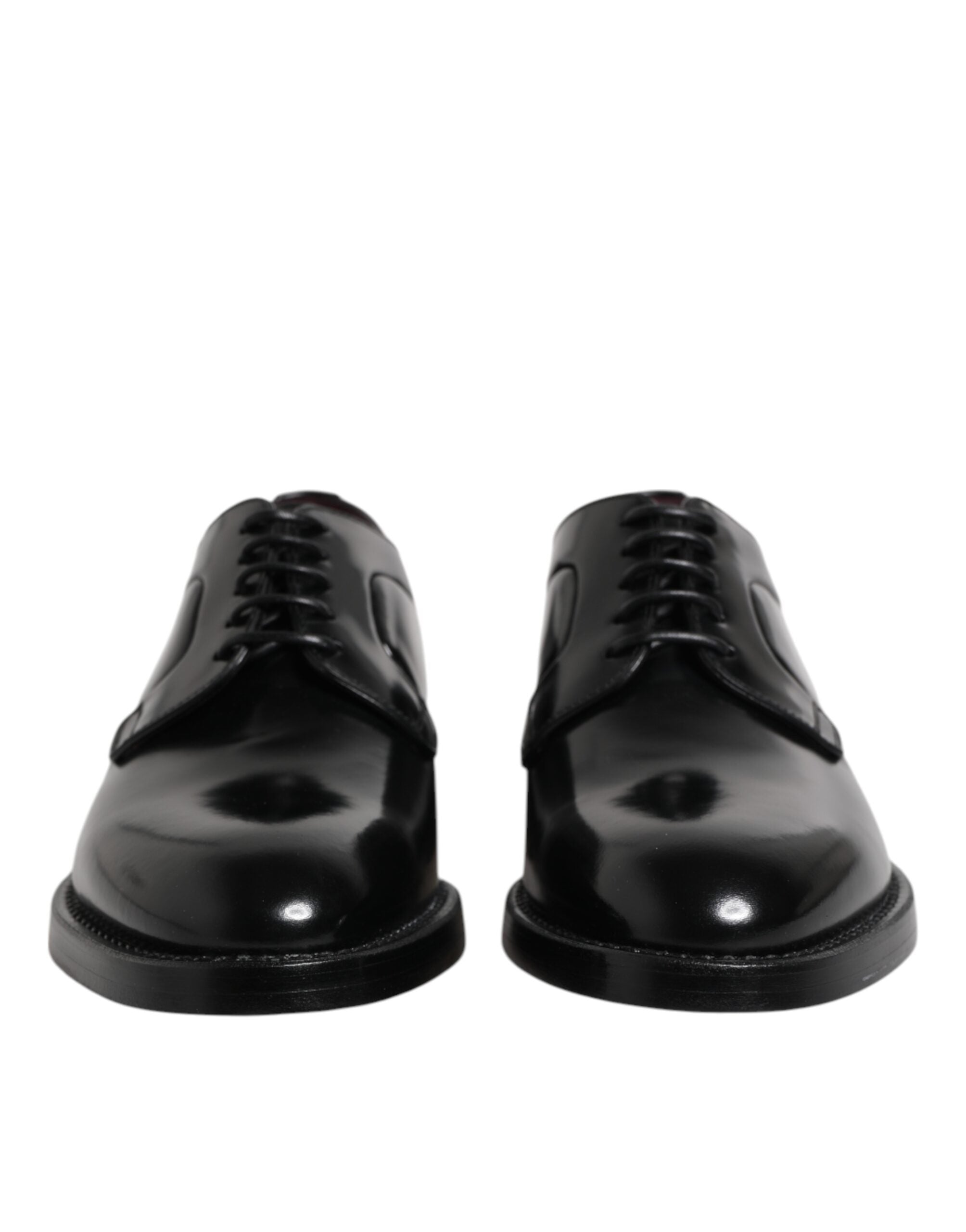 Dolce &amp; Gabbana – Schwarze Derby-Schnürschuhe aus Kalbsleder