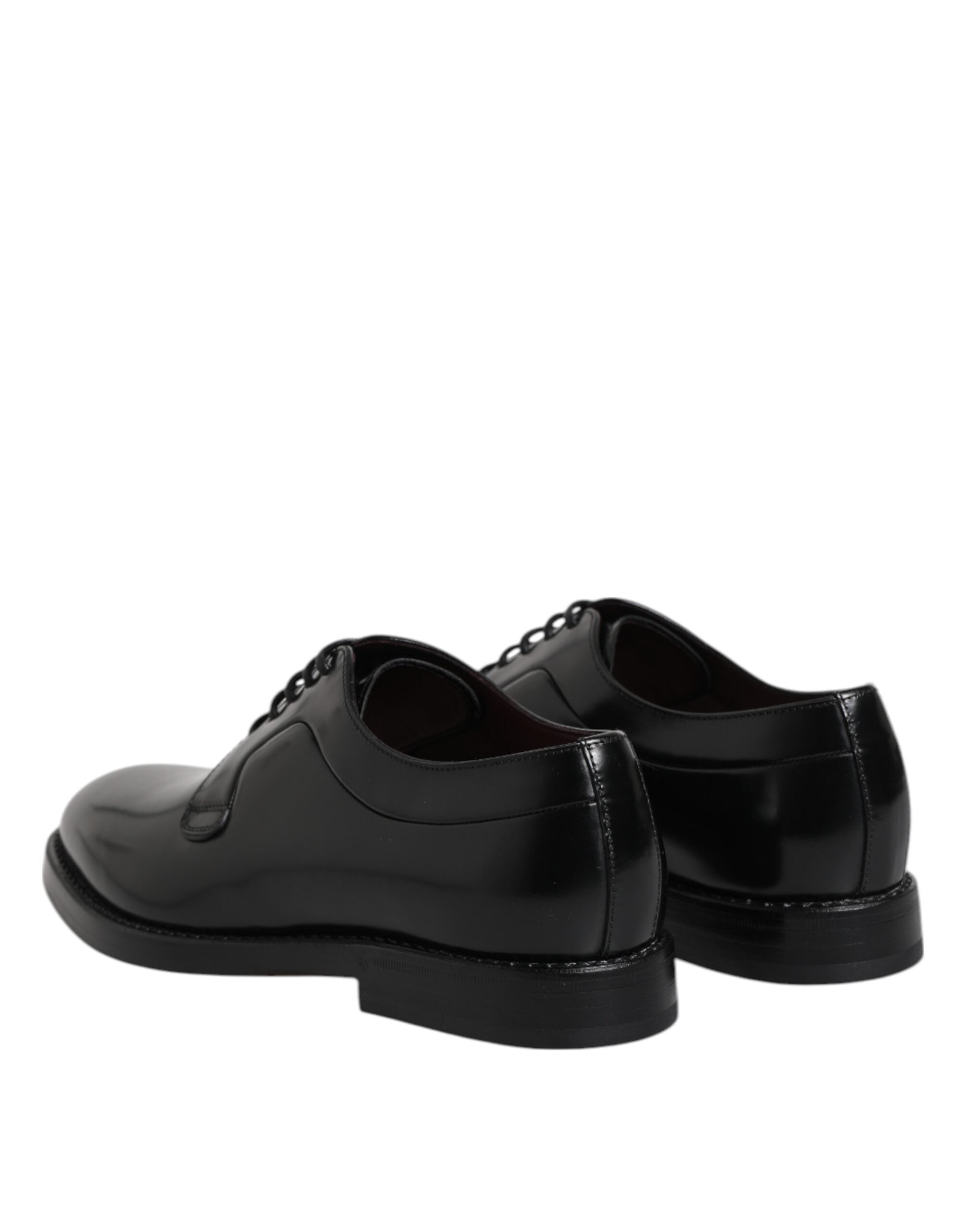 Dolce &amp; Gabbana – Schwarze Derby-Schnürschuhe aus Kalbsleder