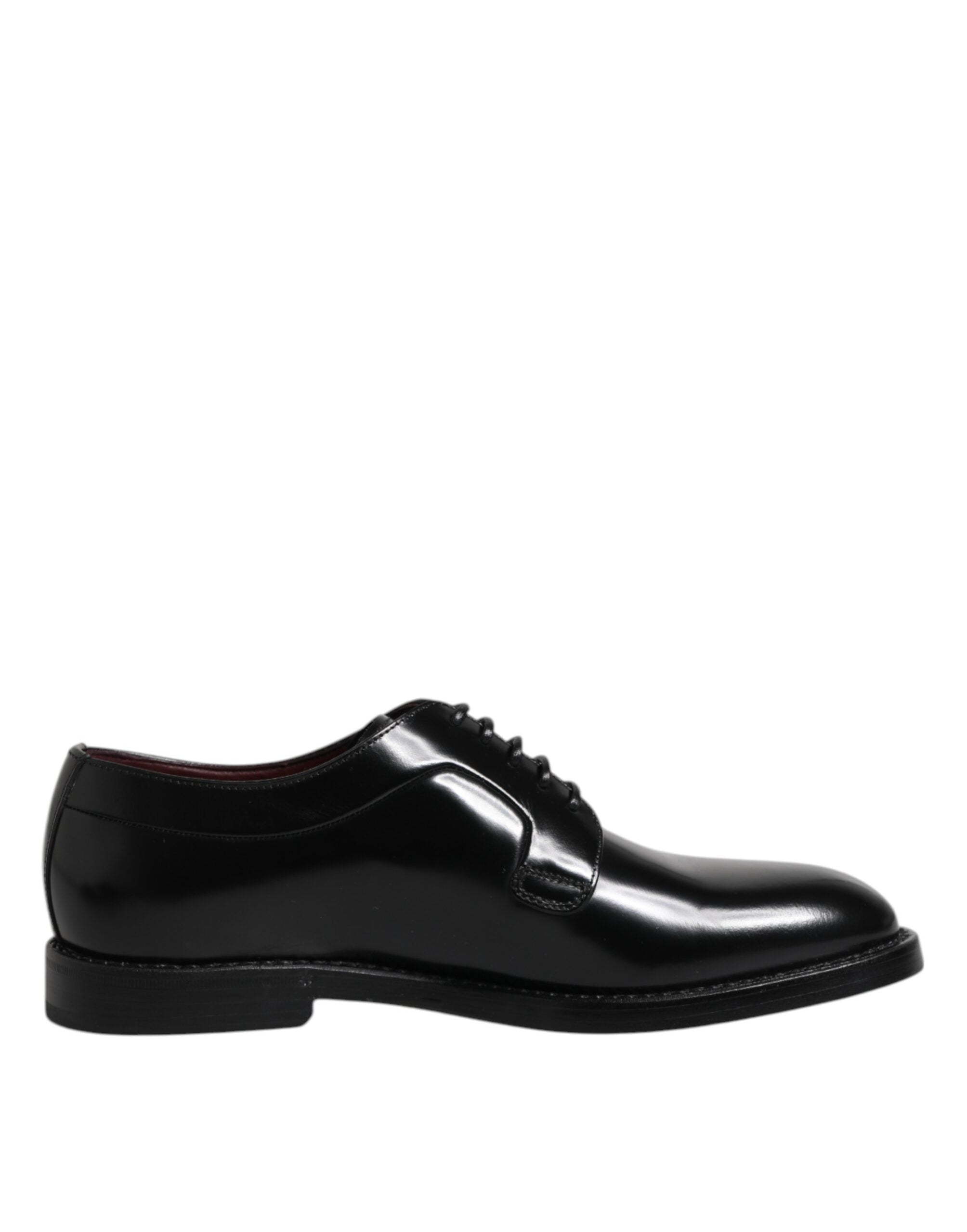 Dolce &amp; Gabbana – Schwarze Derby-Schnürschuhe aus Kalbsleder