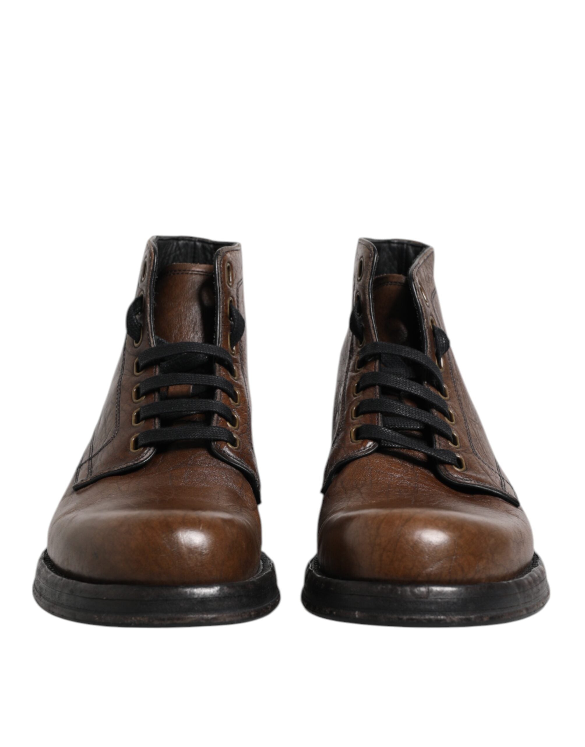 Dolce &amp; Gabbana – Herren-Stiefeletten mit Schnürung in Braun
