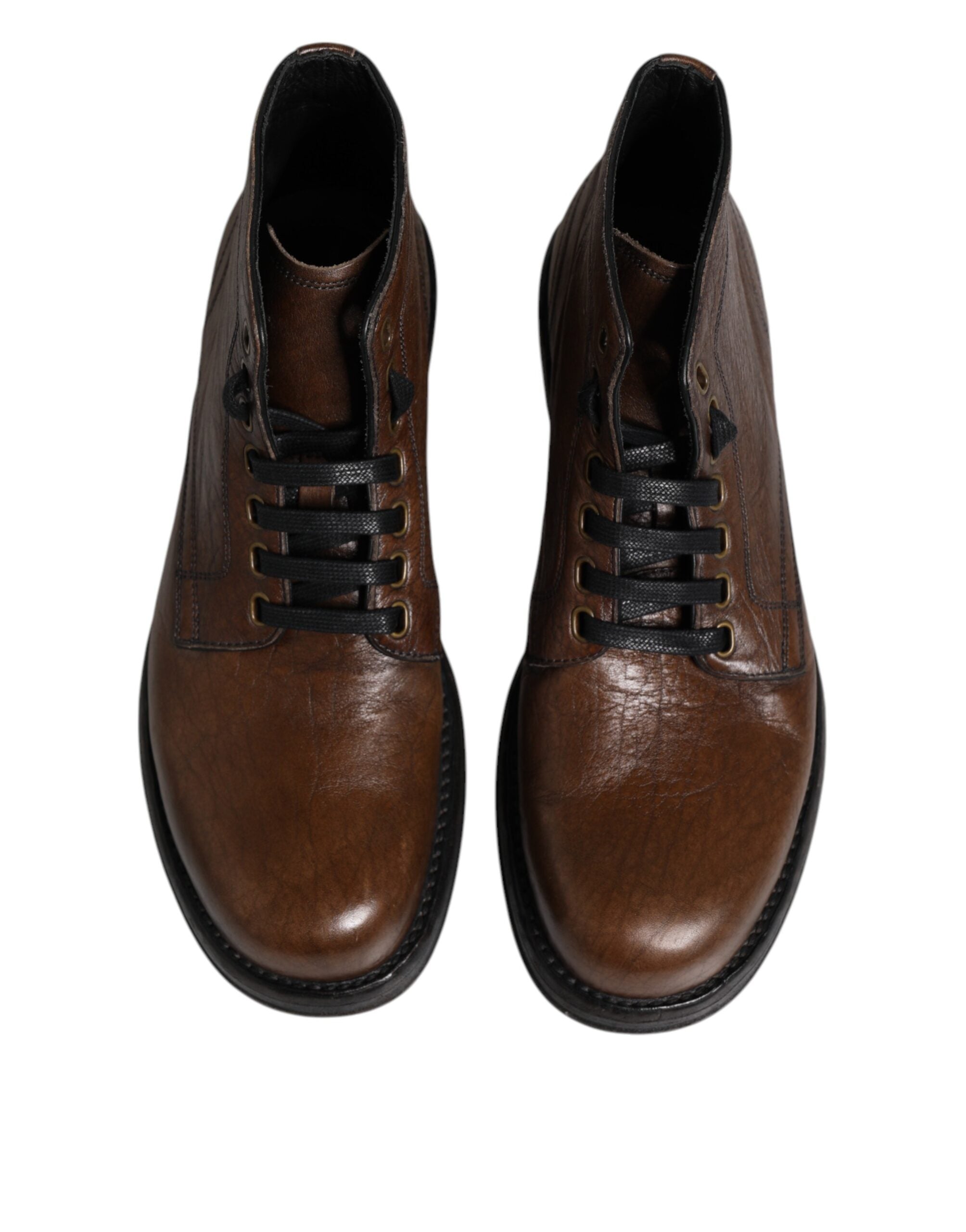 Dolce &amp; Gabbana – Herren-Stiefeletten mit Schnürung in Braun