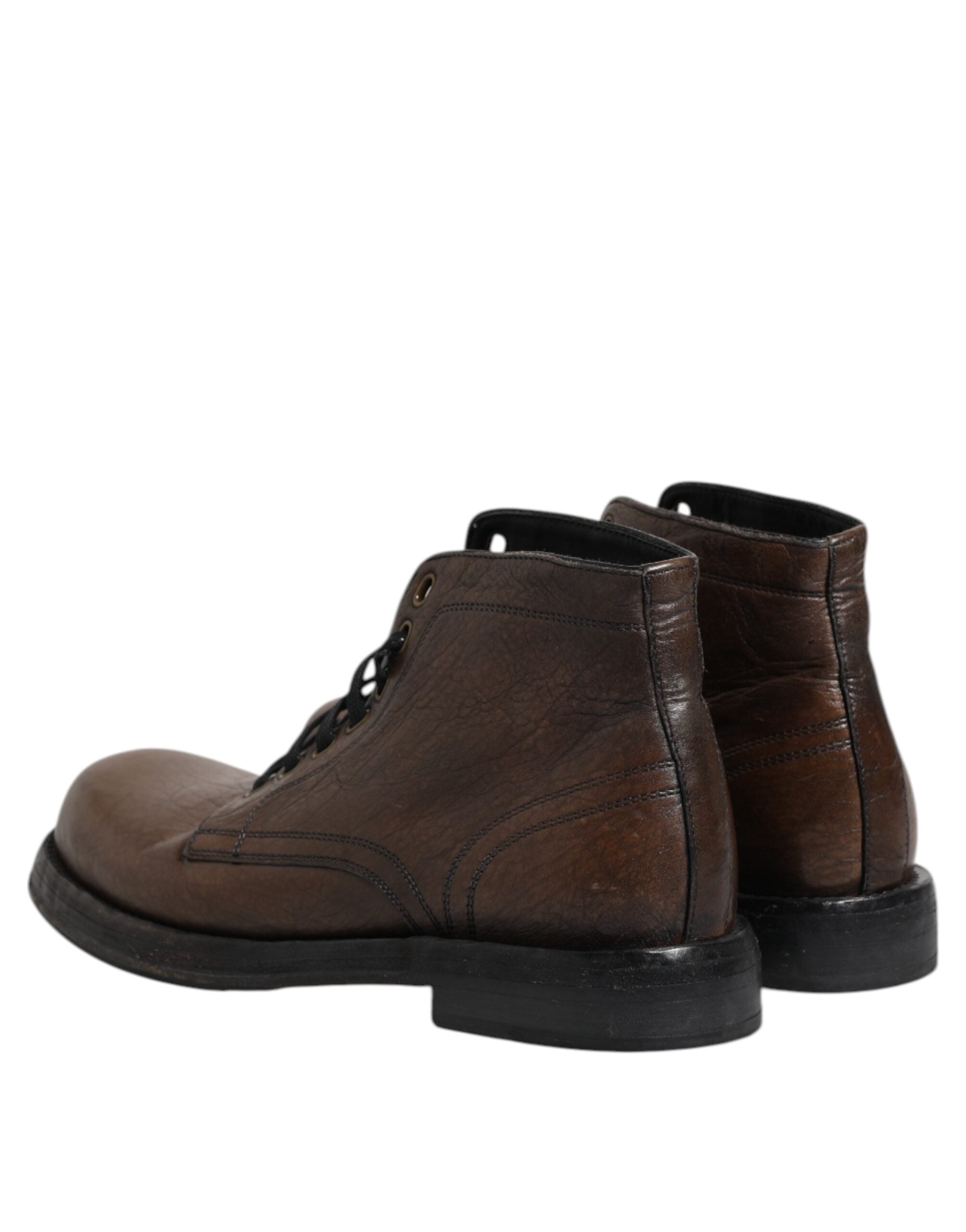 Dolce &amp; Gabbana – Herren-Stiefeletten mit Schnürung in Braun