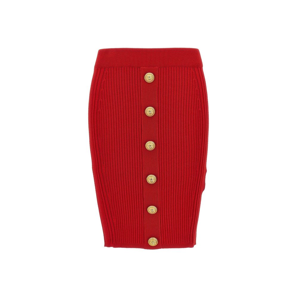 Knielanger Minirock von Balmain