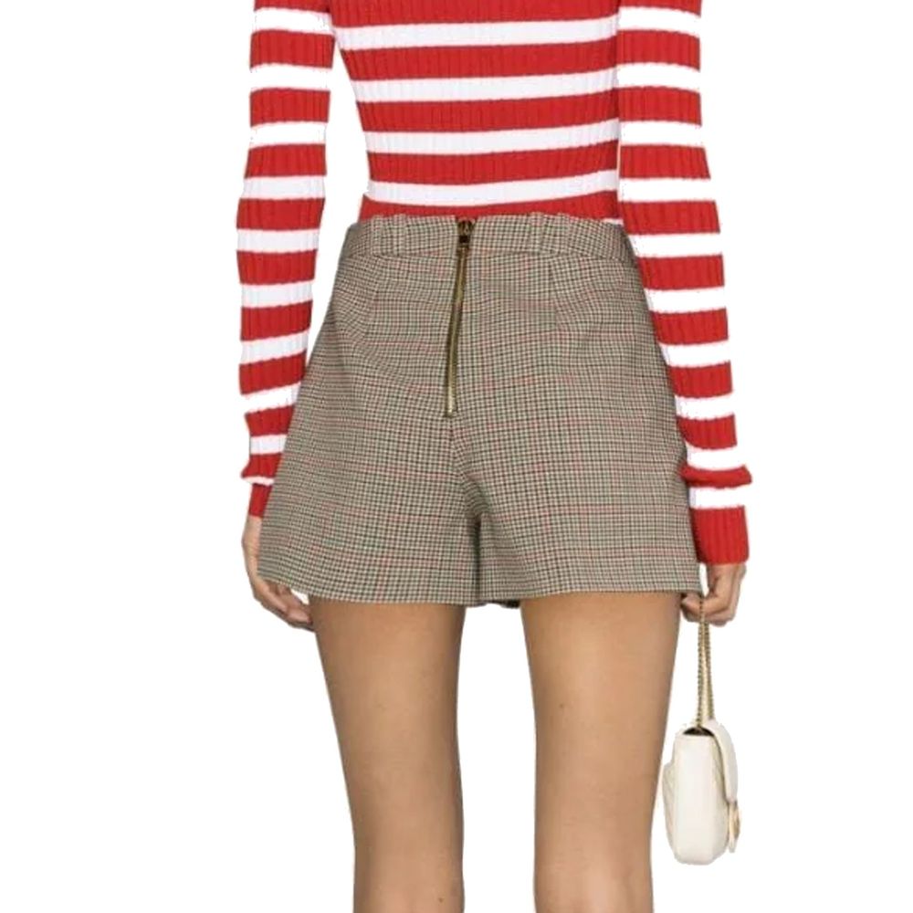 Balmain Shorts mit Hahnentrittmuster