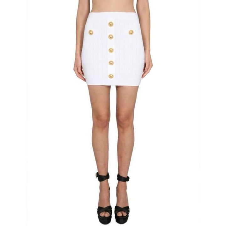 Balmain Stretch Mini Skirt