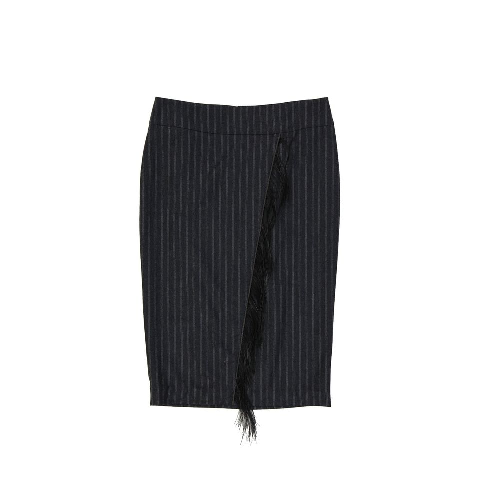 Brunello Cucinelli Gestreifter Wollrock