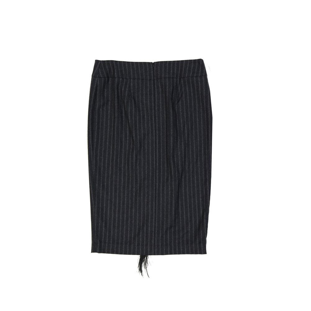 Brunello Cucinelli Gestreifter Wollrock